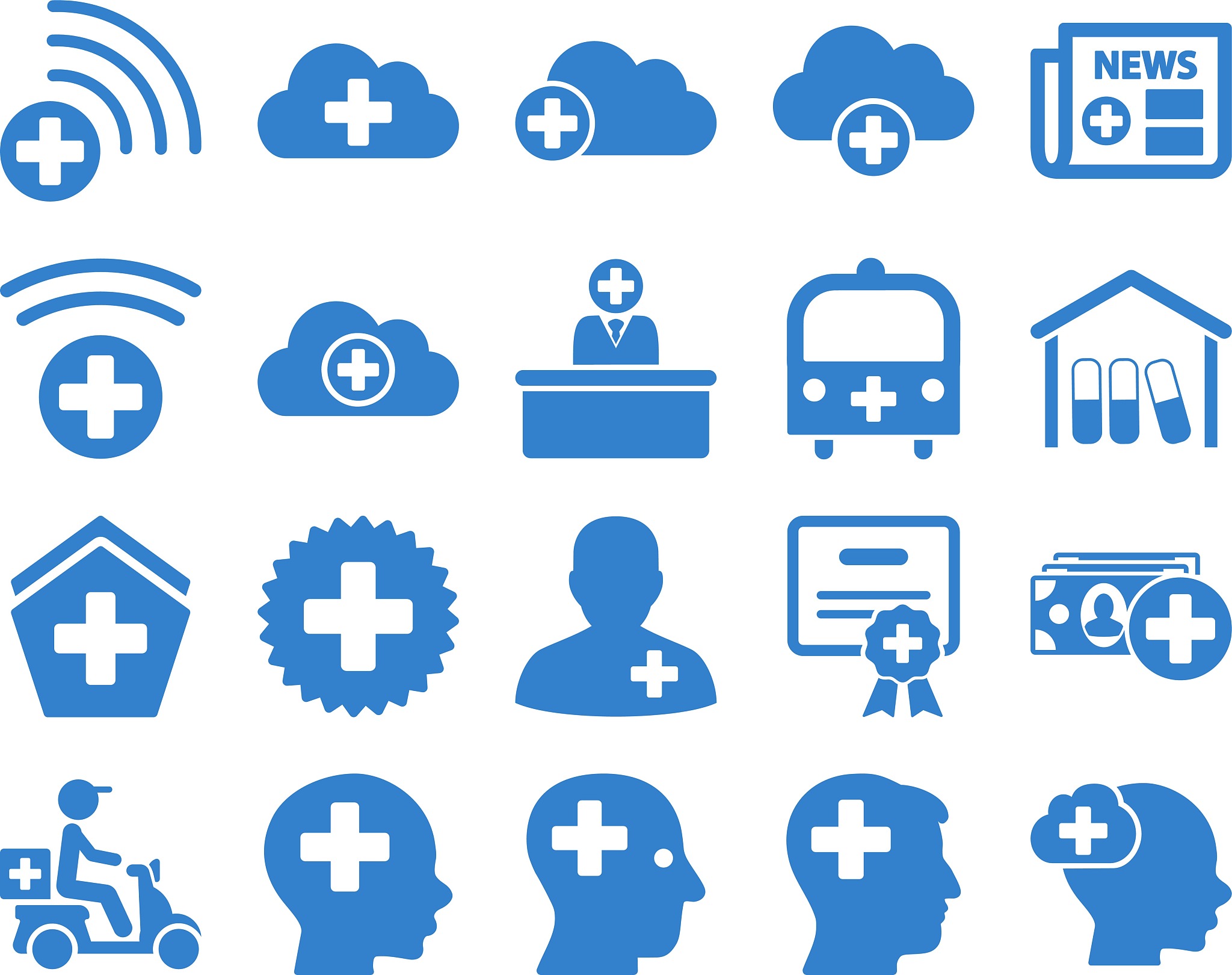 medical icon set