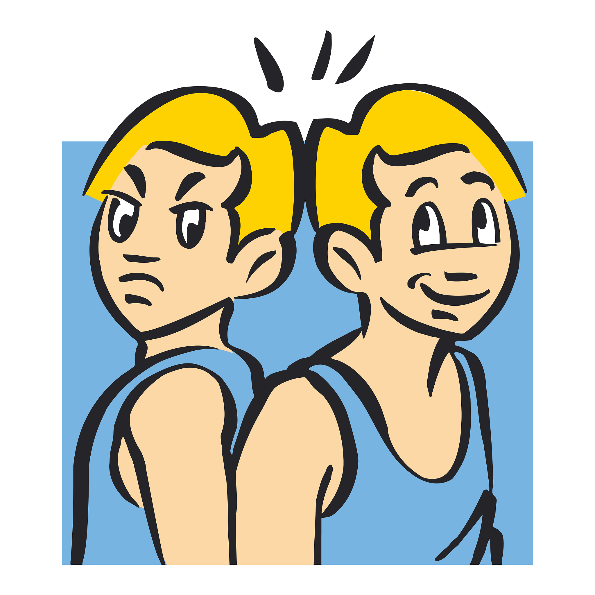gemini astrological sign, illustration