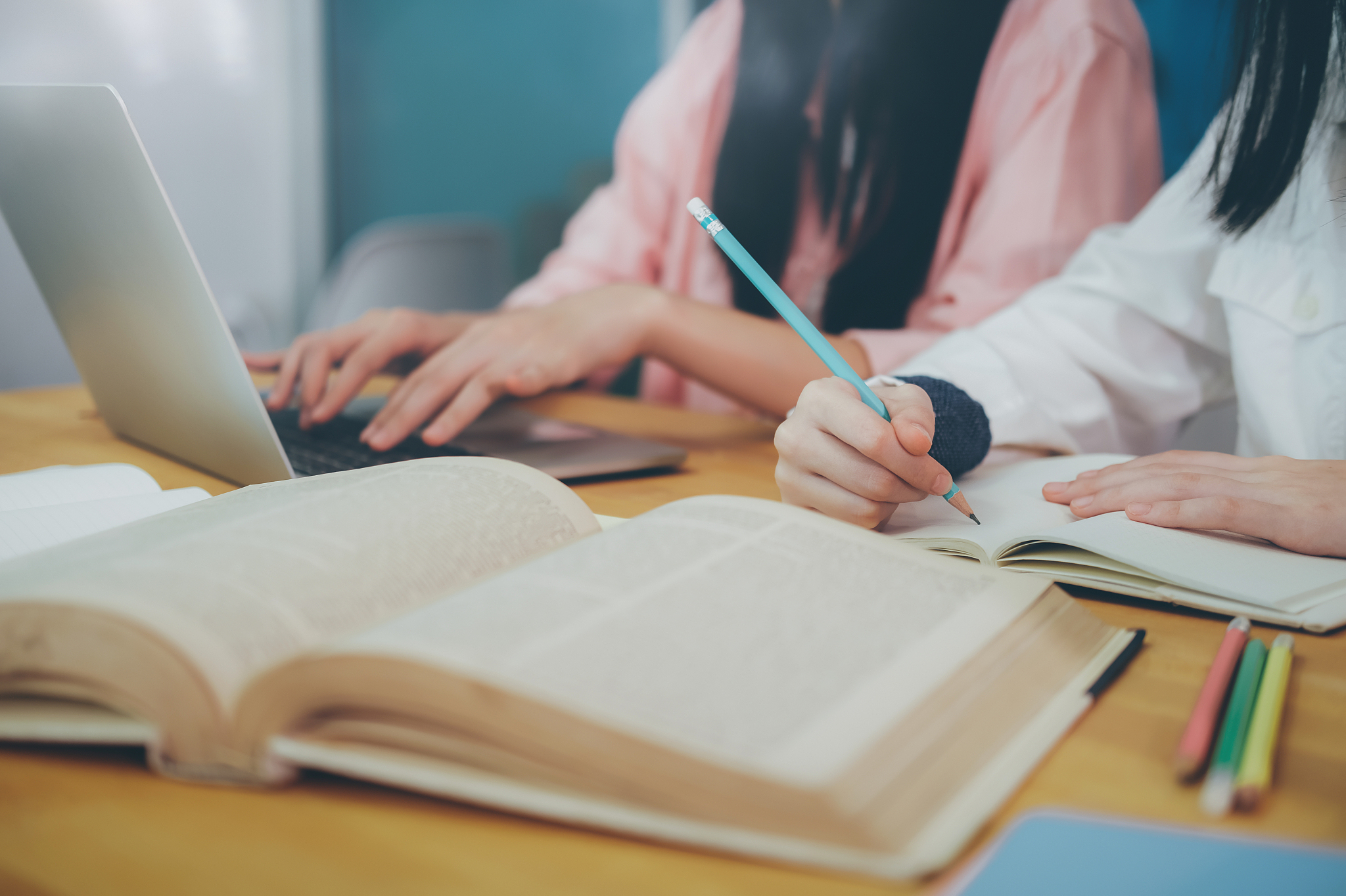young students campus helps friend catching up and learning.