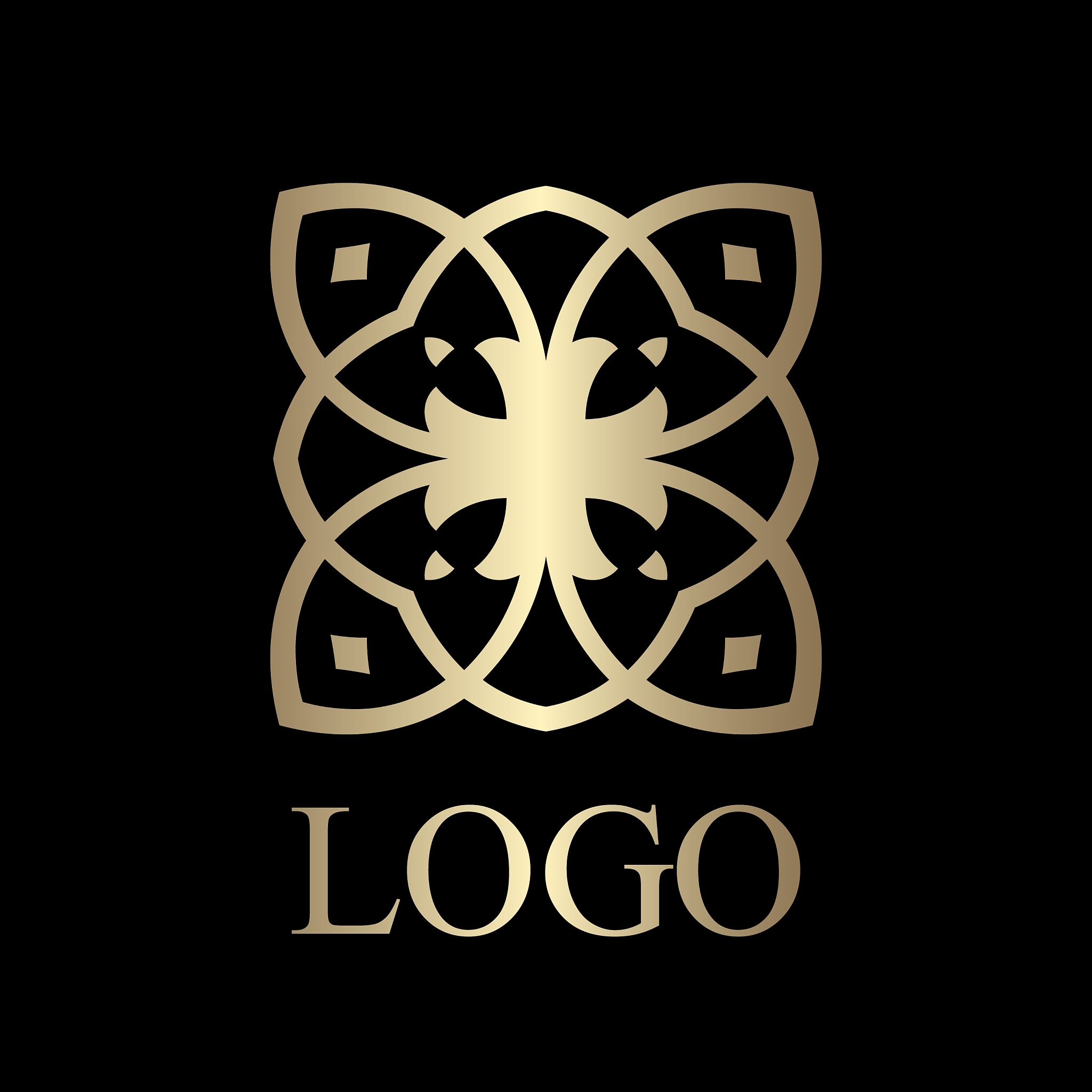 vintage ornamental logo