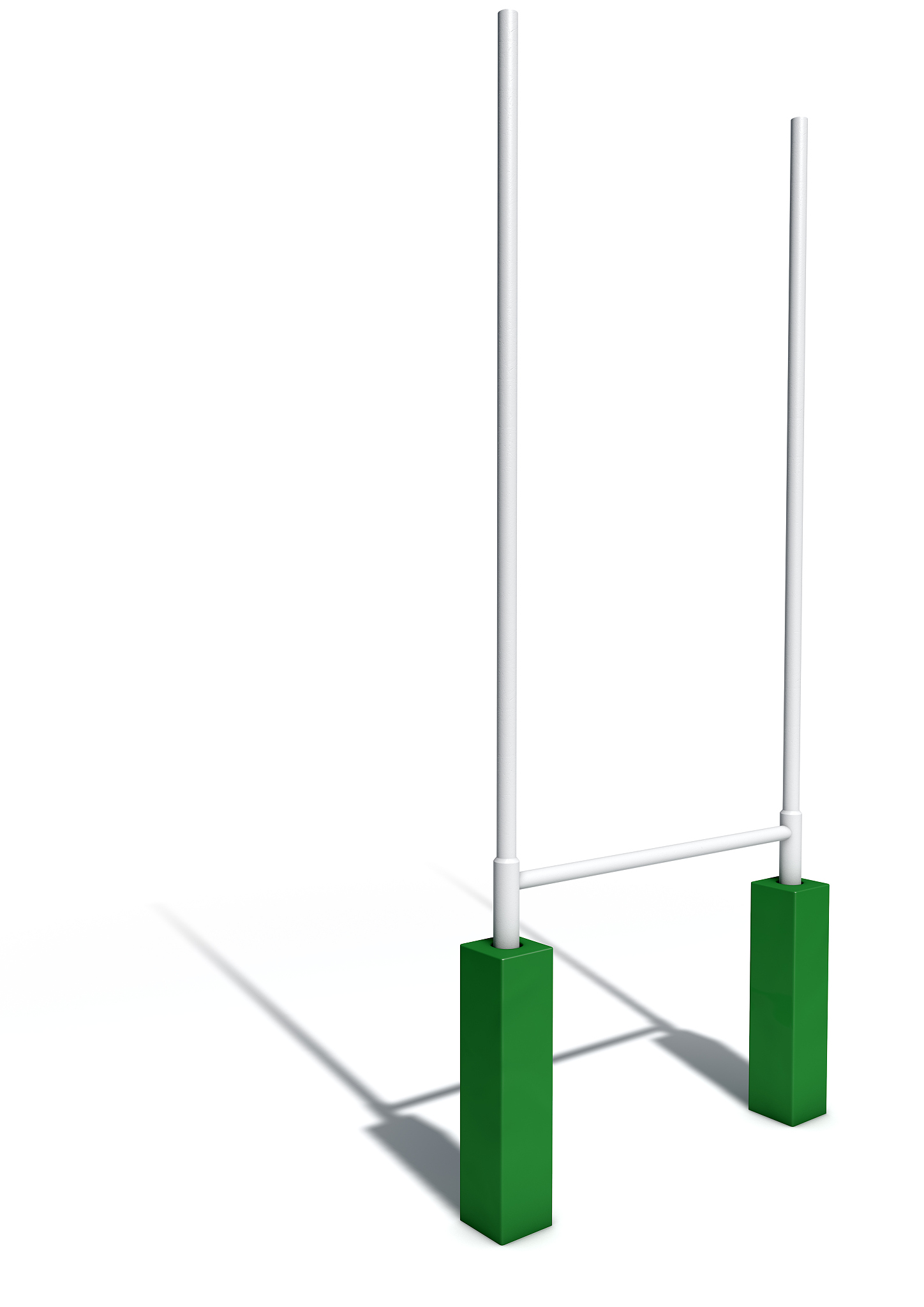 rugby posts isolated