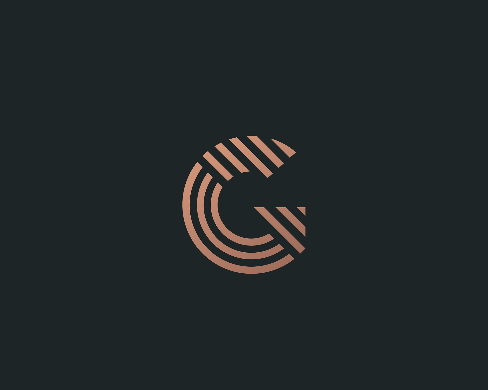 letter g line logo design creative