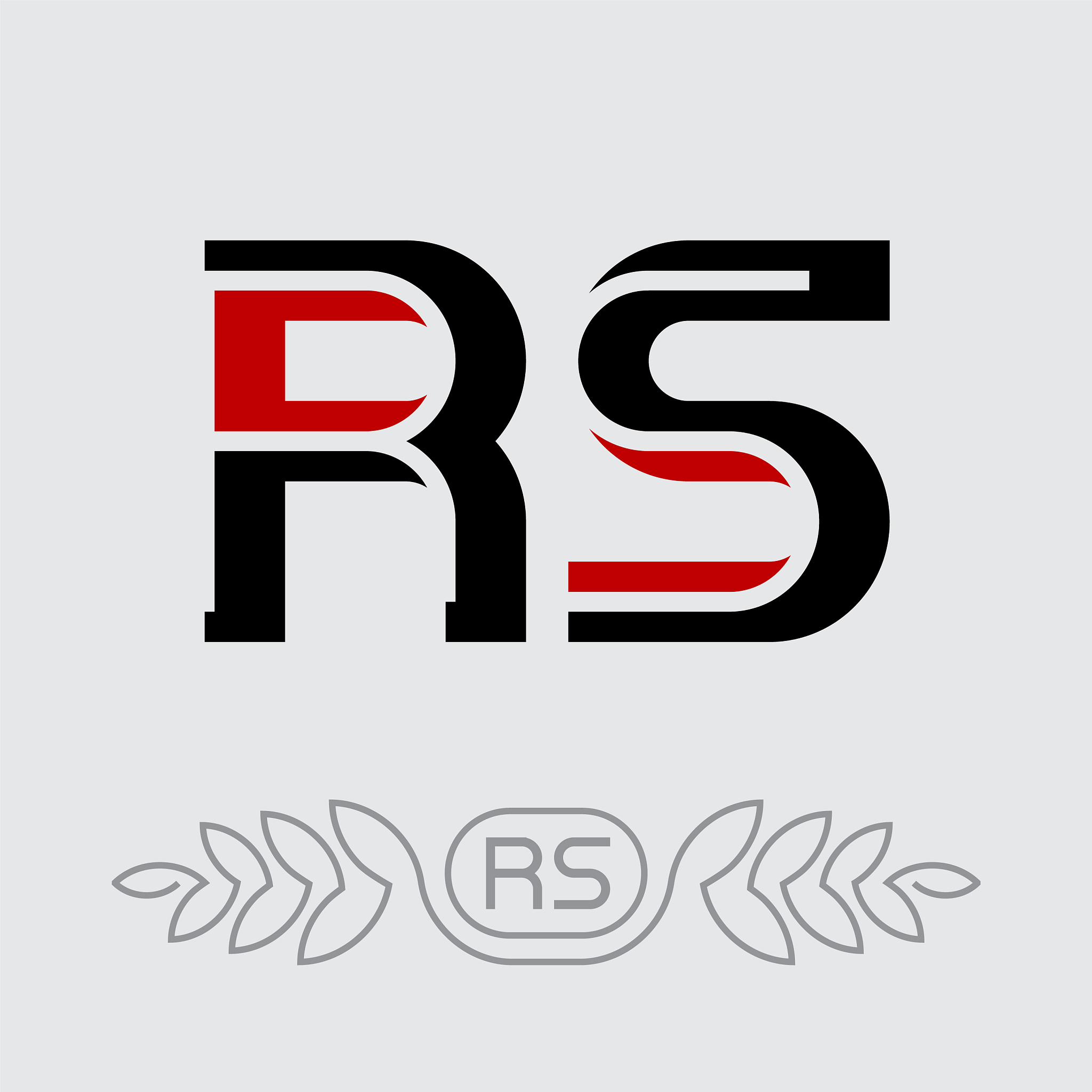 r and s initials or logo rs - monogram or