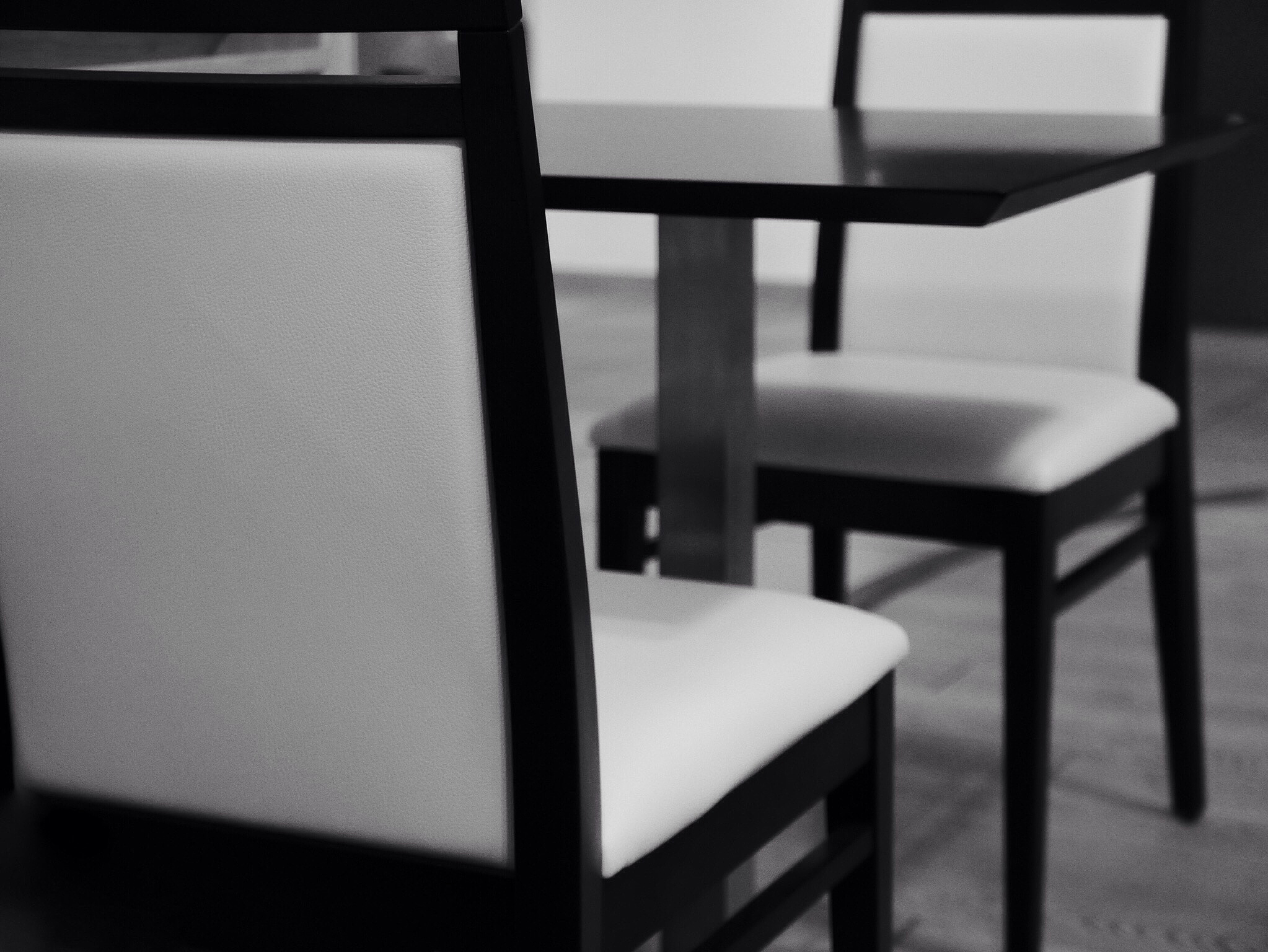 dining table and chair at home