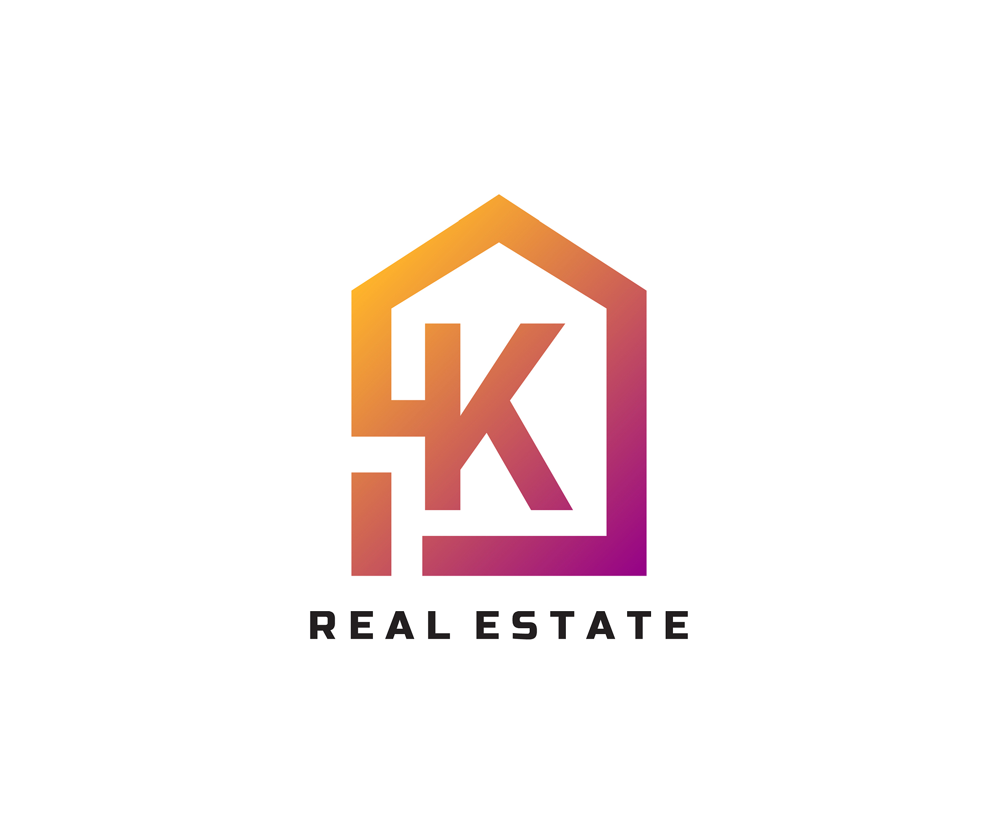 k letter creative and unique logo icon creative