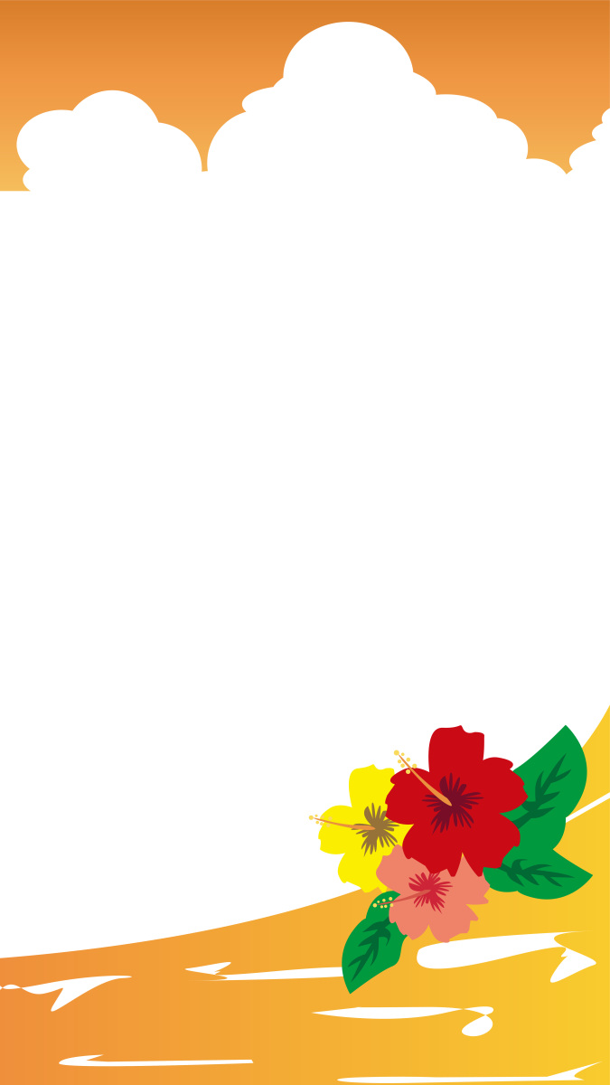 芙蓉背景插画.竖版背景.