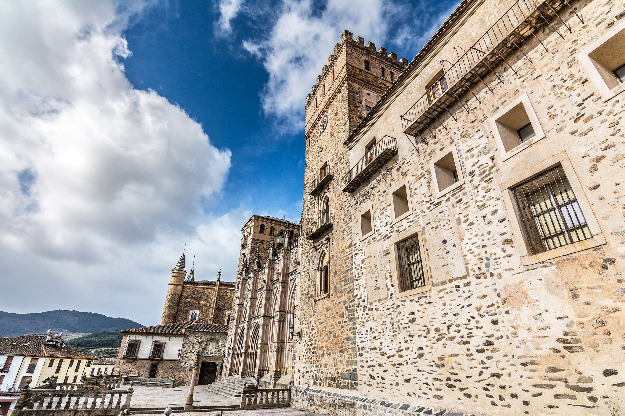 the monastery  of guadalupe is one of the main tourist places of