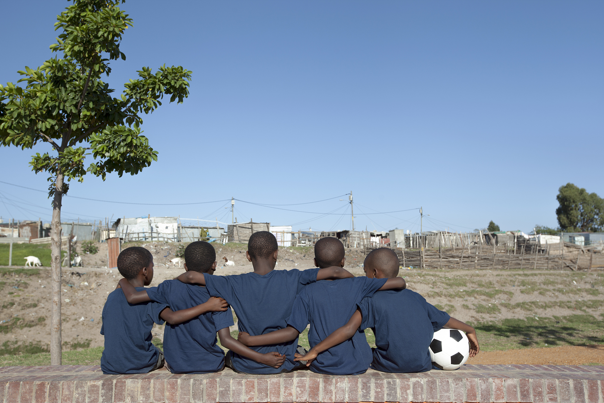 african football teammates, gugulethu, cape town, south africa.