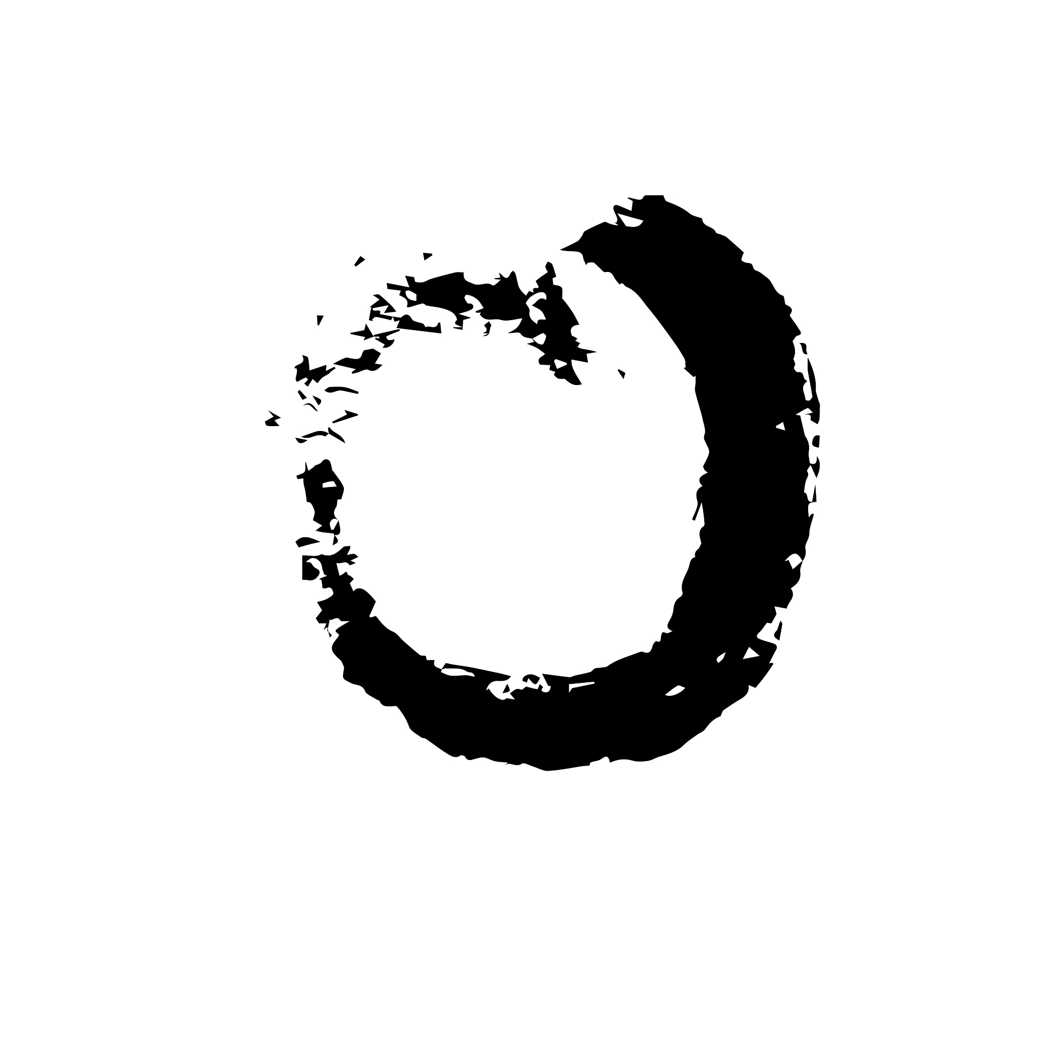 grunge brush stroke set