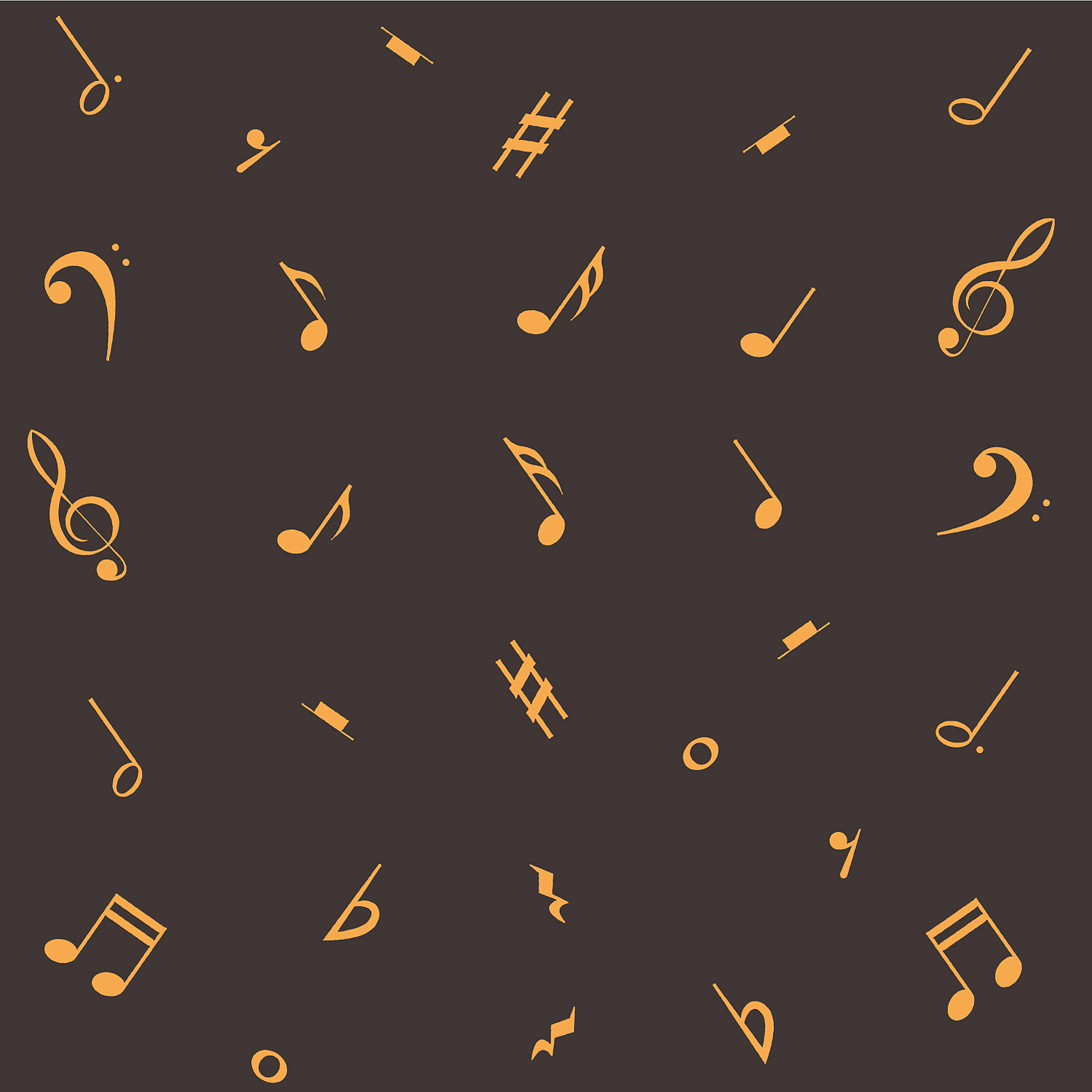 music notes seamless pattern musical notation
