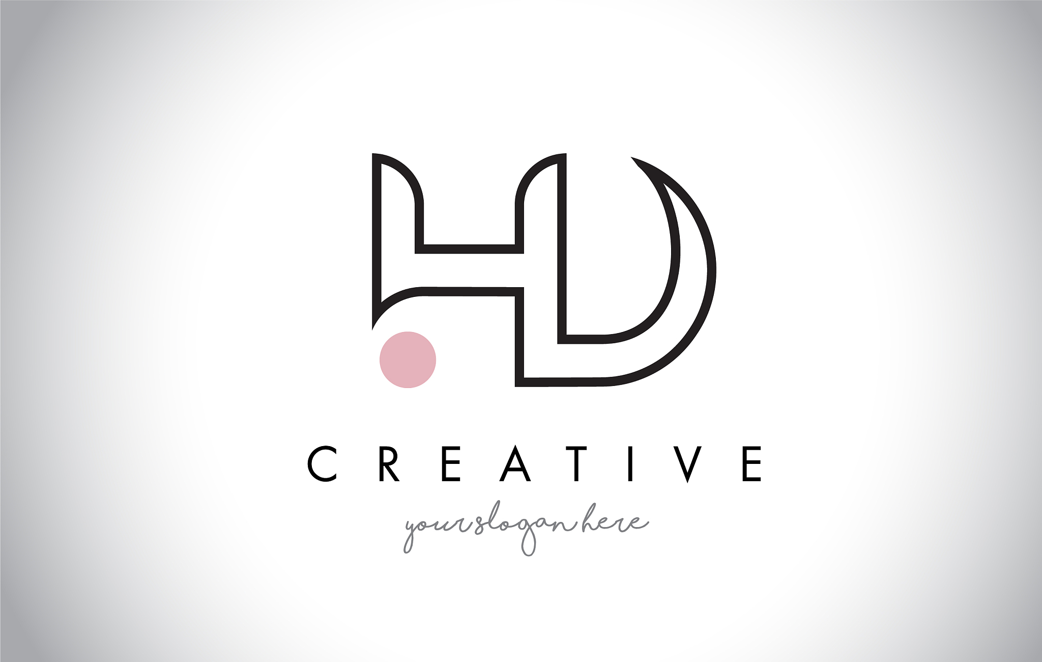 hd letter logo design with creative modern trendy