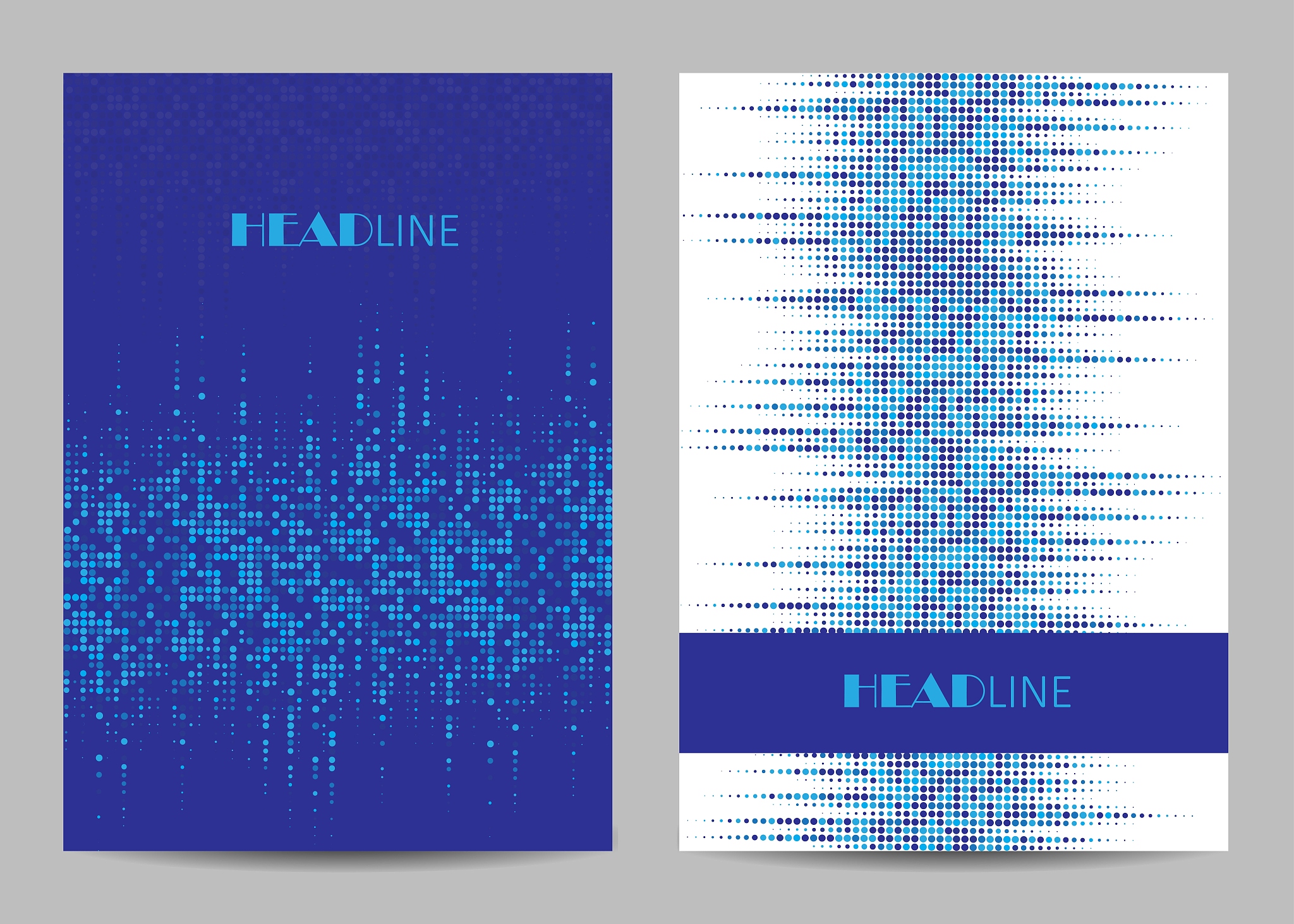 vector templates for brochure cover in a4 size.