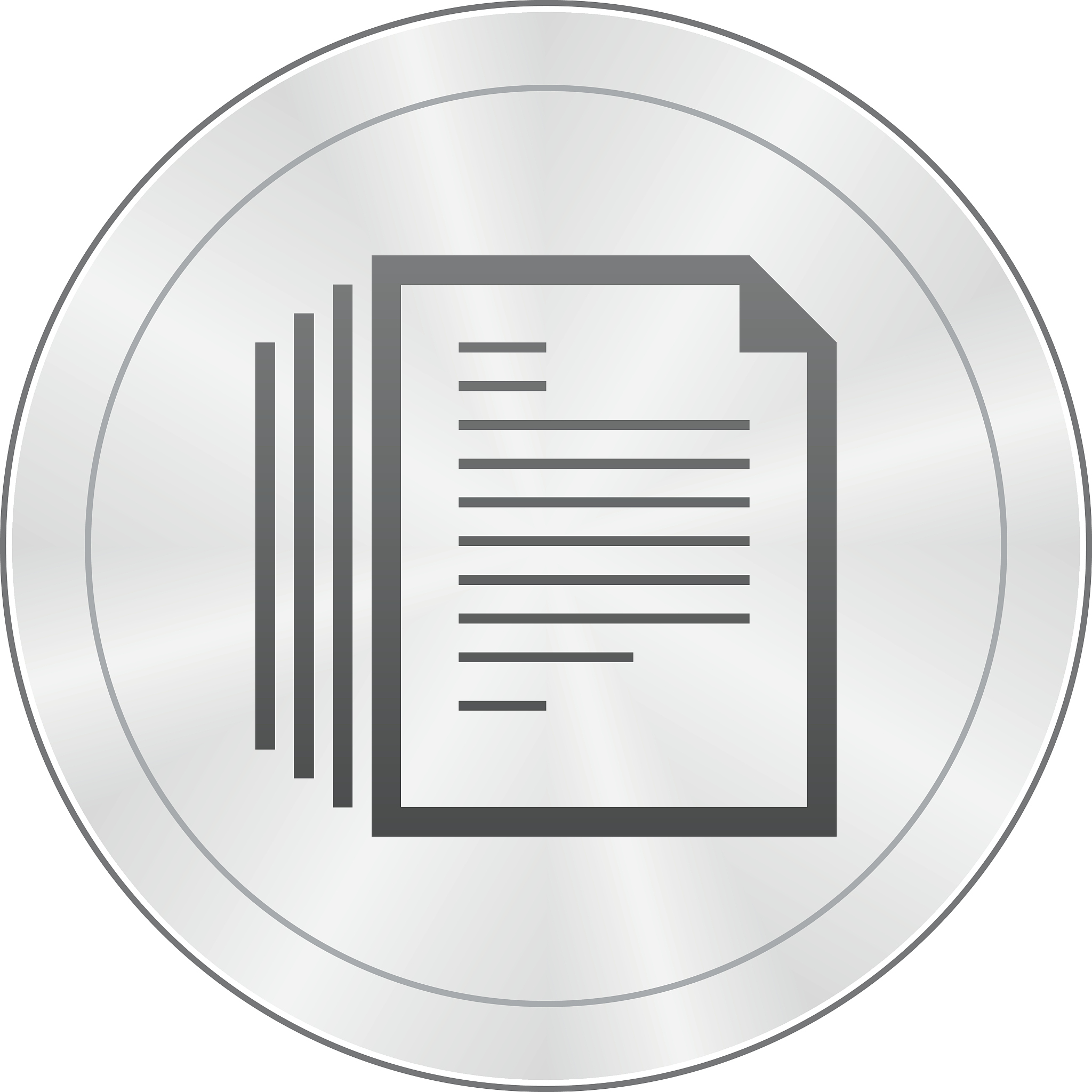 document icon on a round button.