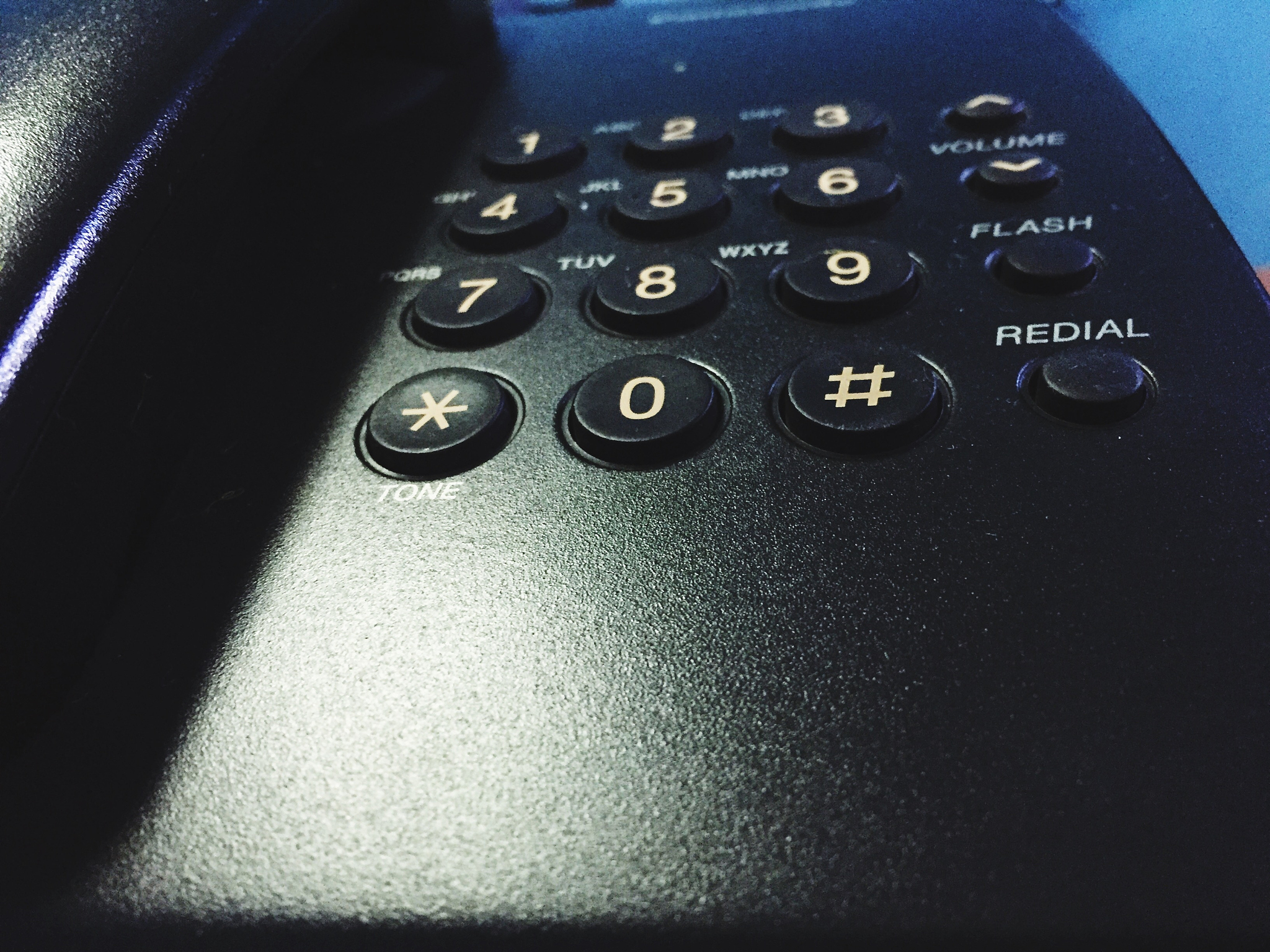 close-up of telephone
