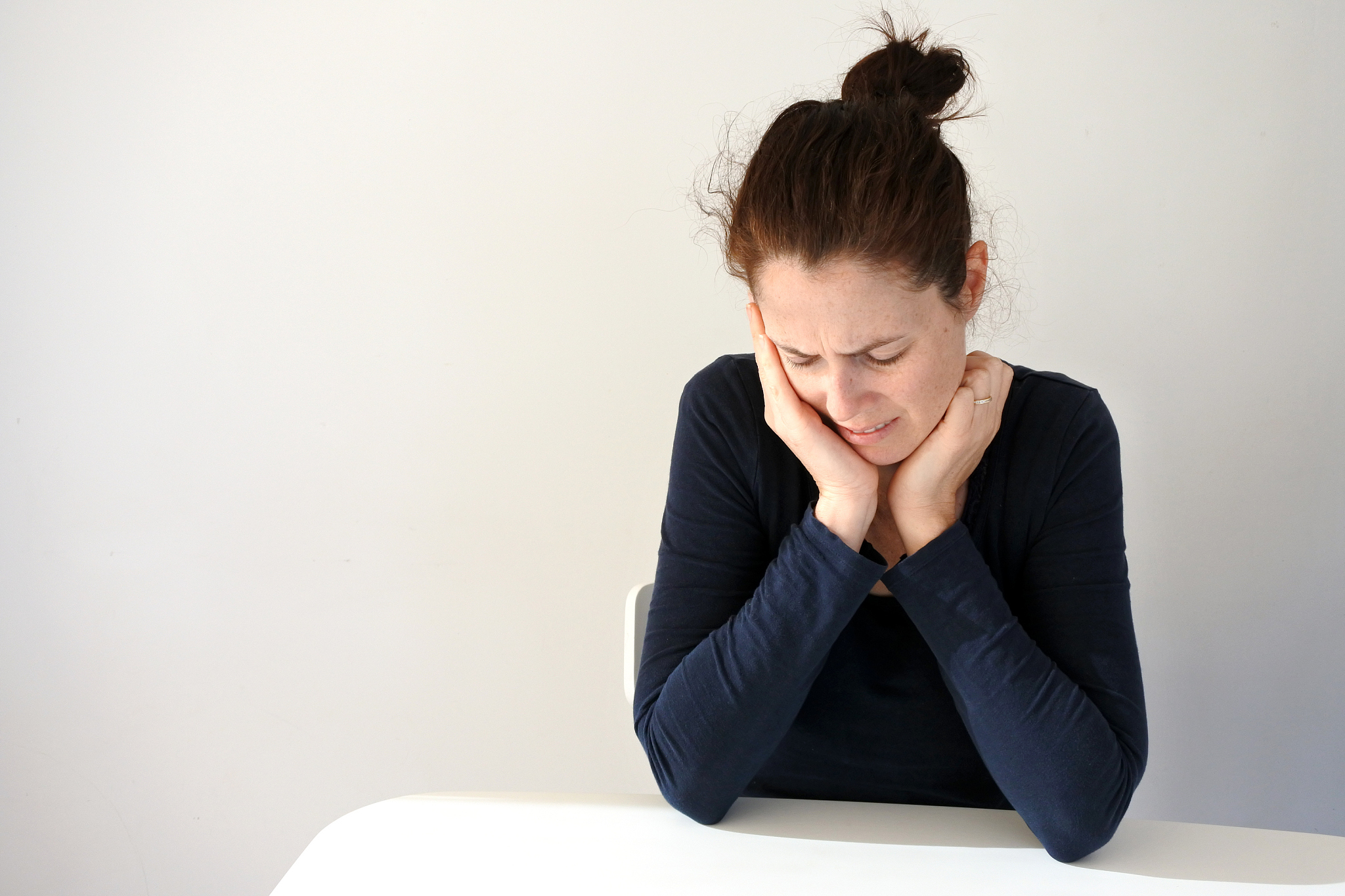 upset woman
