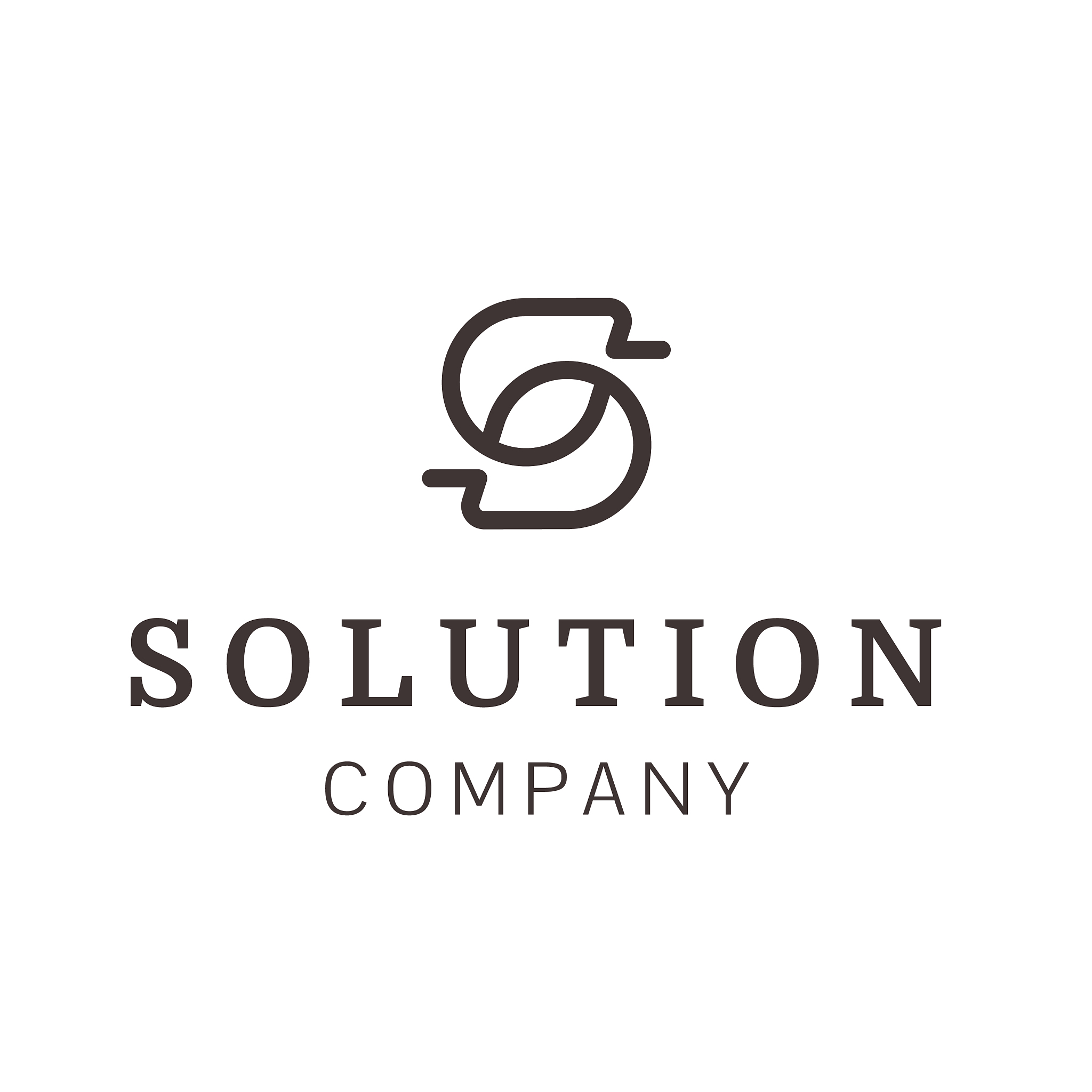 letter s outline logo design architecture