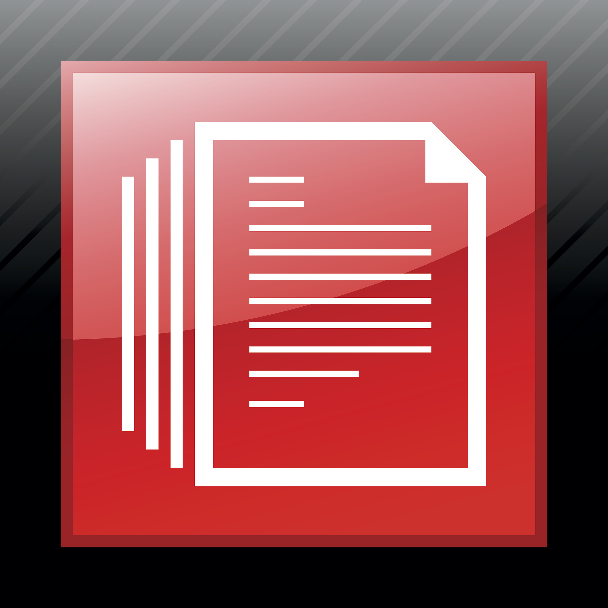 document icon on a square button.