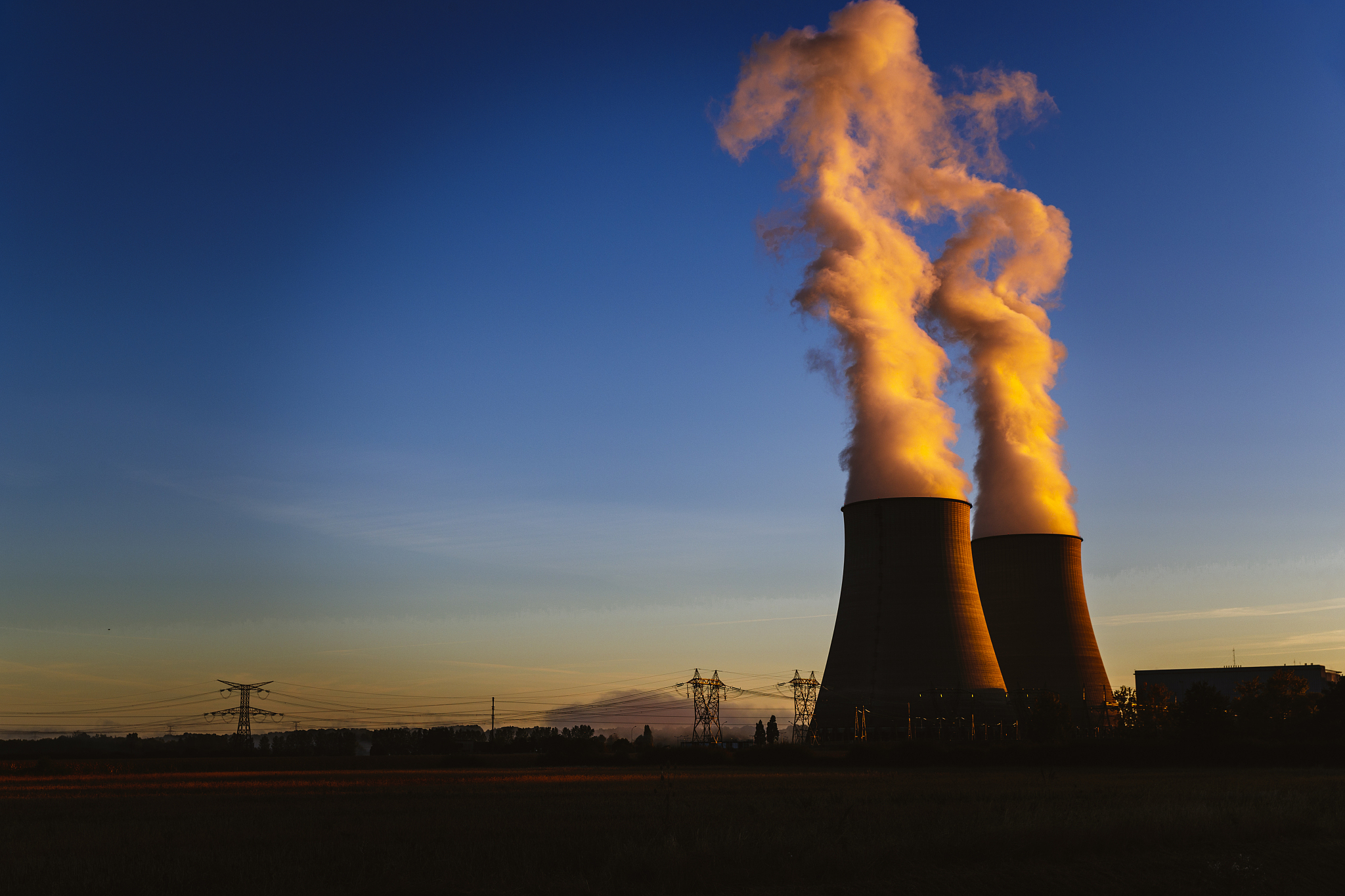 nuclear power plant, belleville, loire valley, france