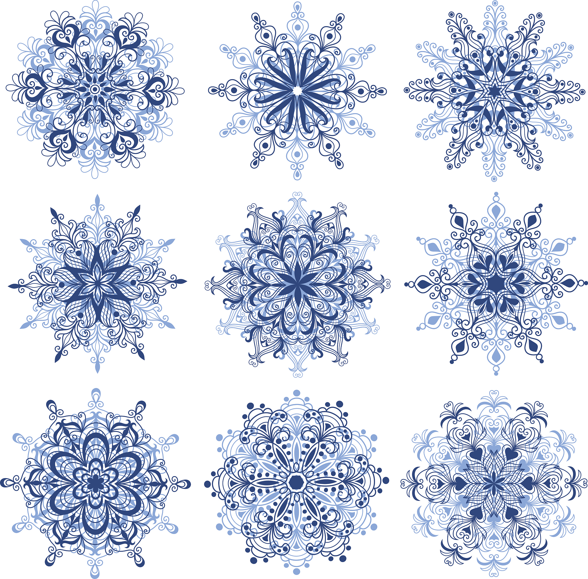 snowflakes.