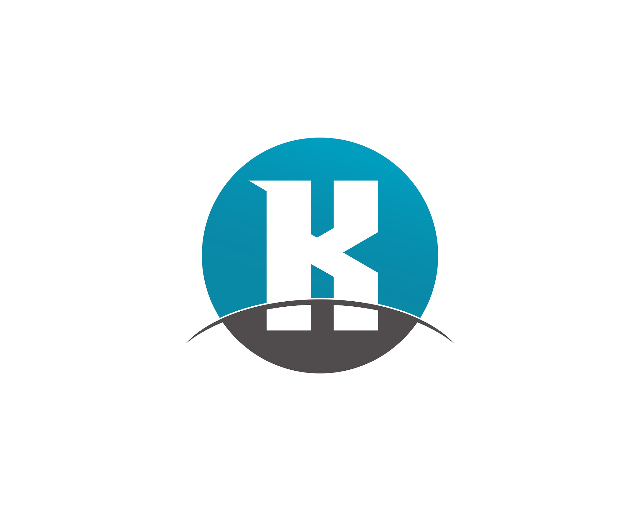 k letter k logo design and vector