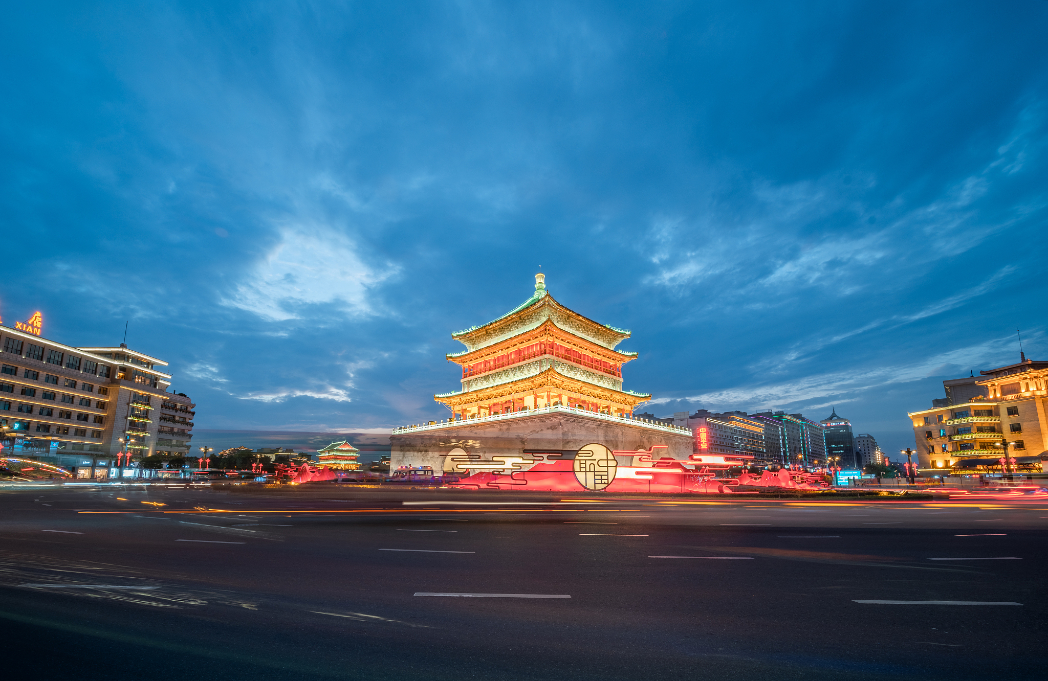 西安钟楼夜景