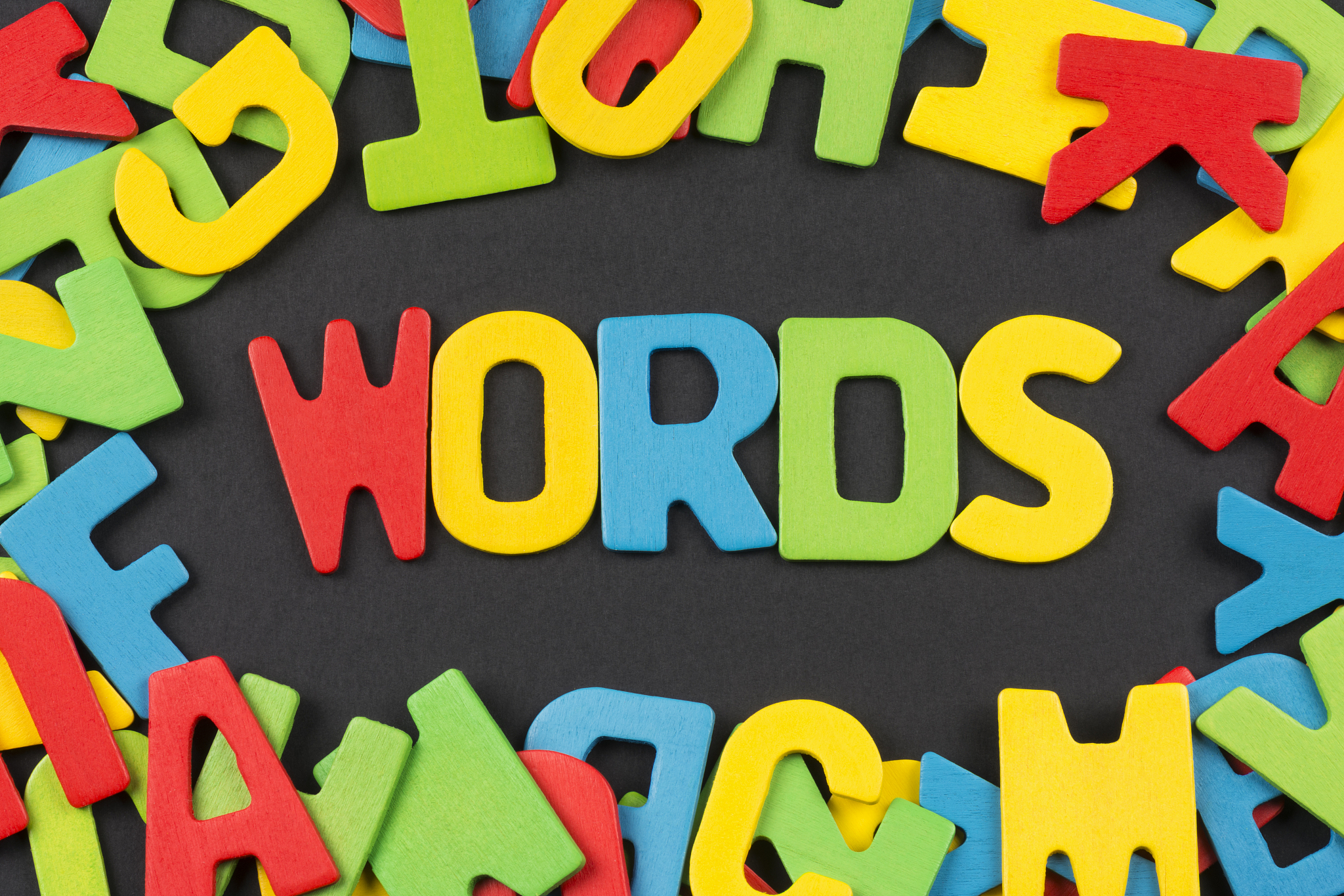 words colorful letters