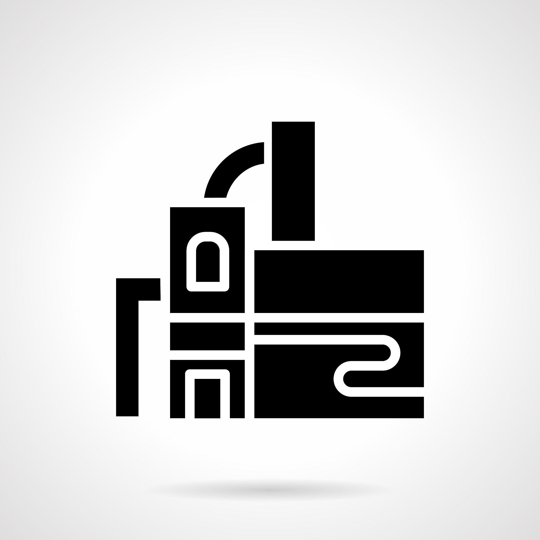 distillery building glyph style icon