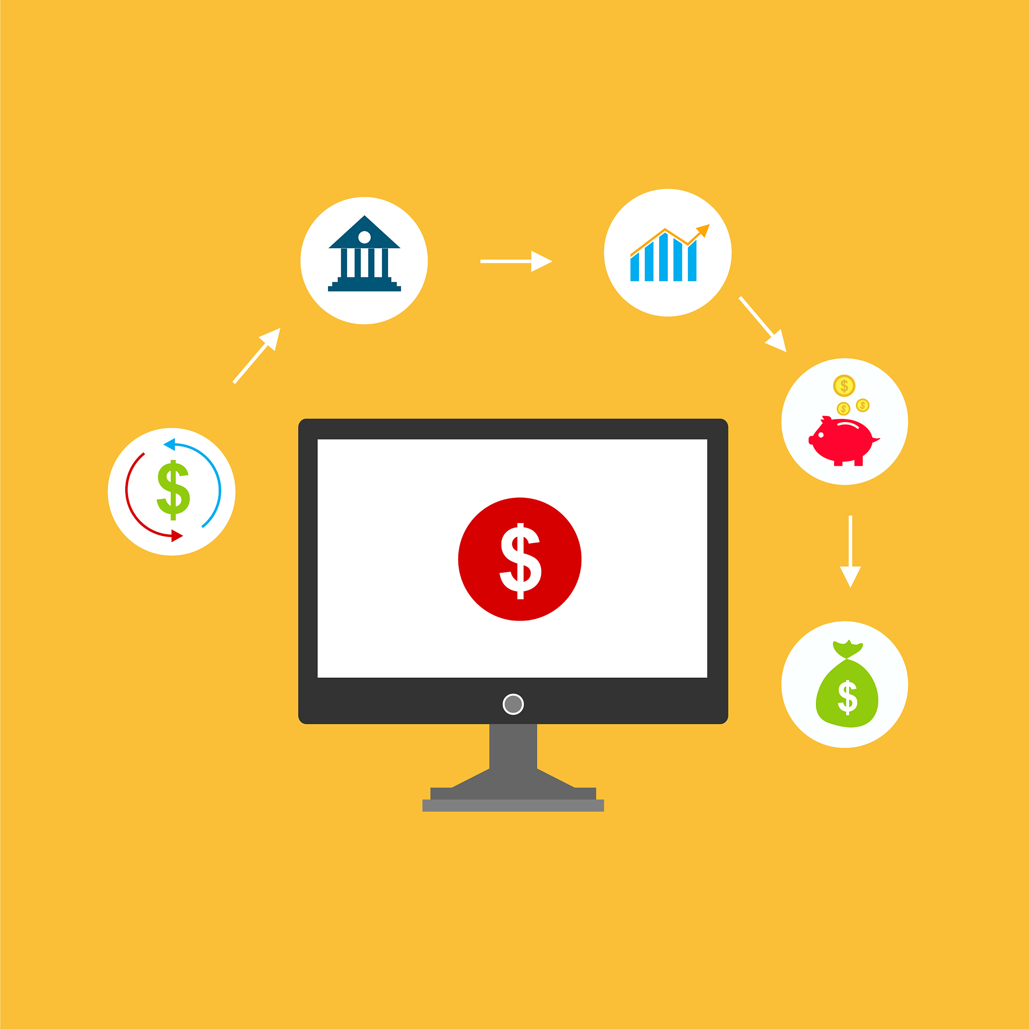 concept online and mobile payments for web page