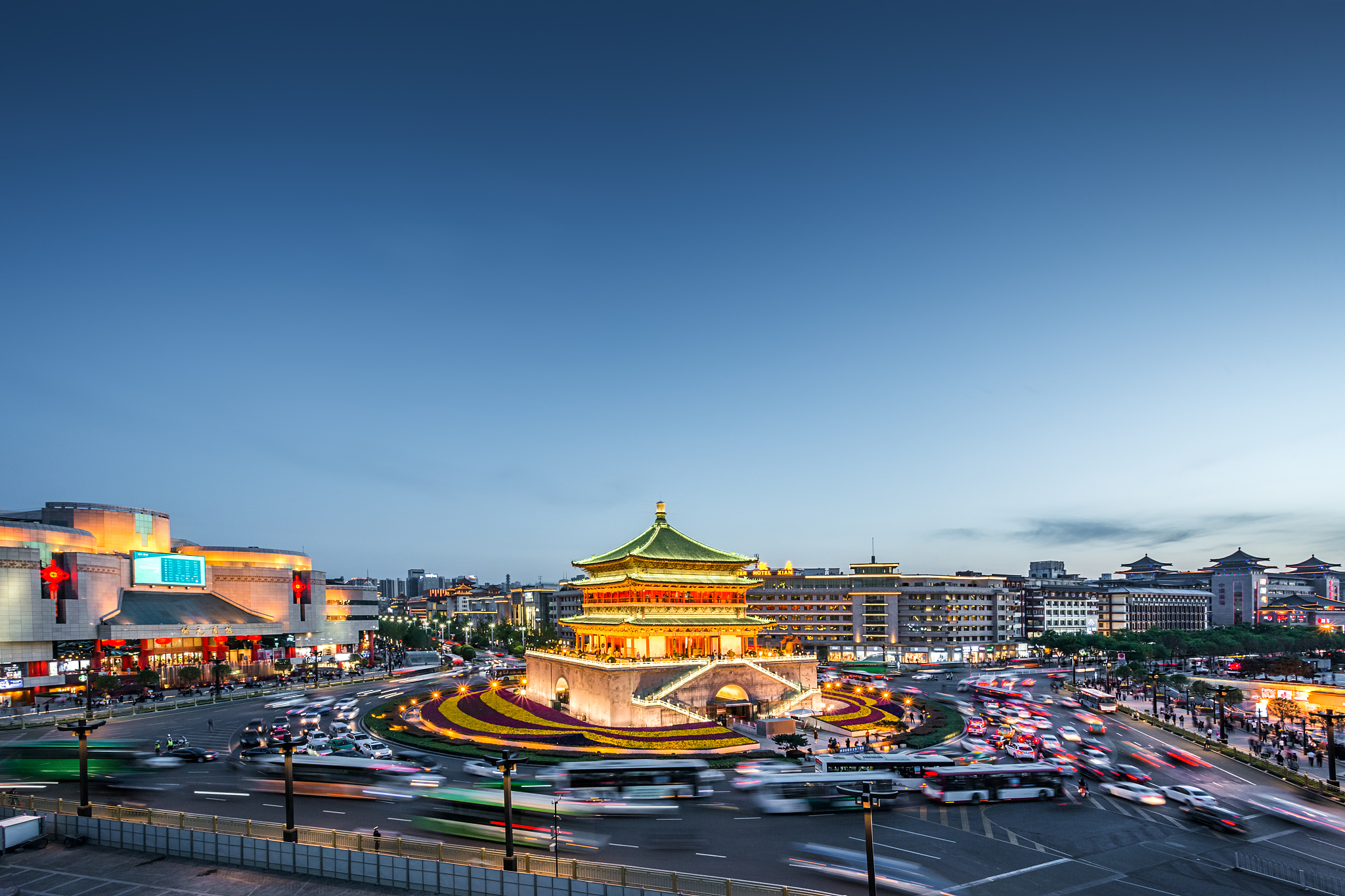 西安钟楼夜景