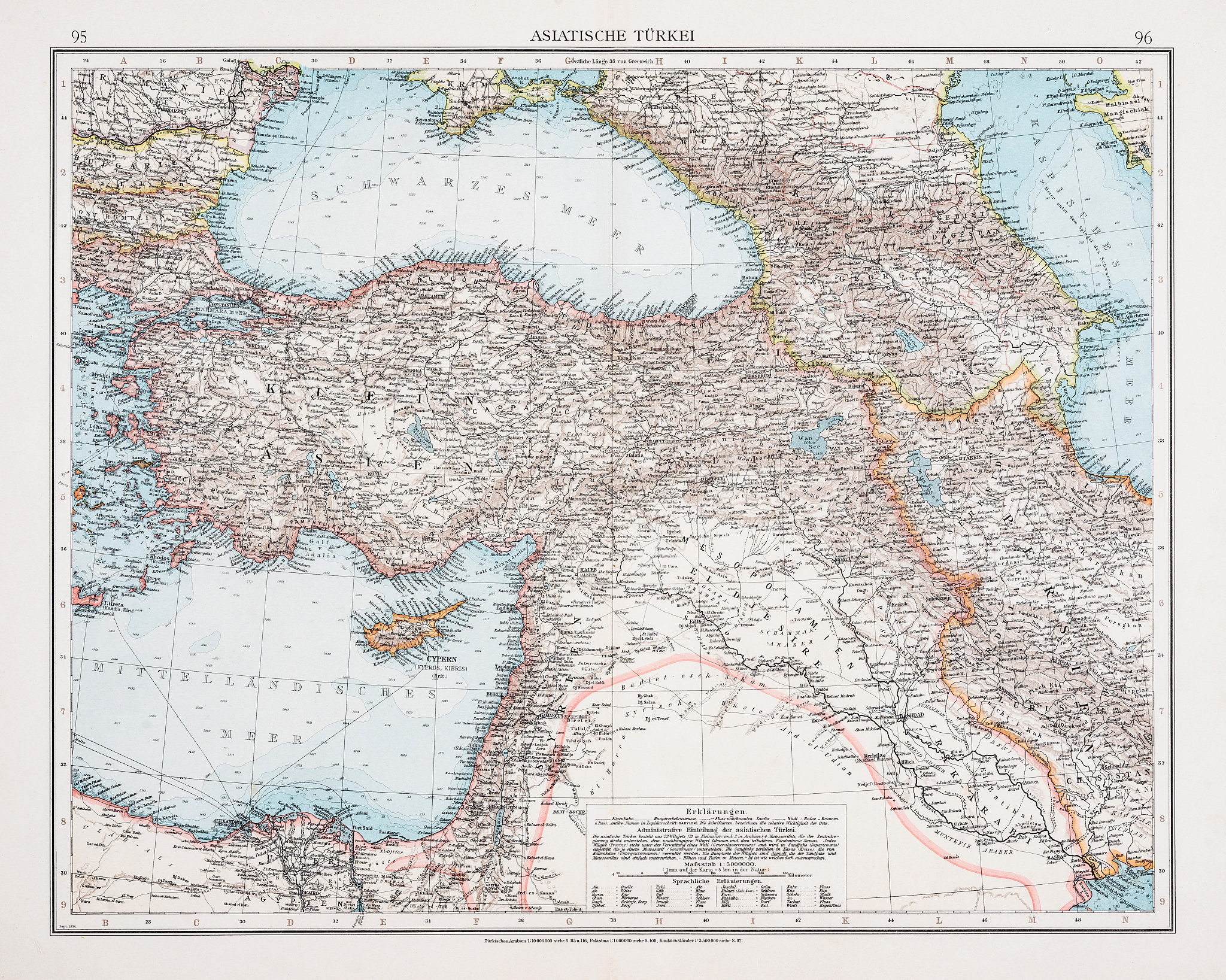 map of turkey 1896