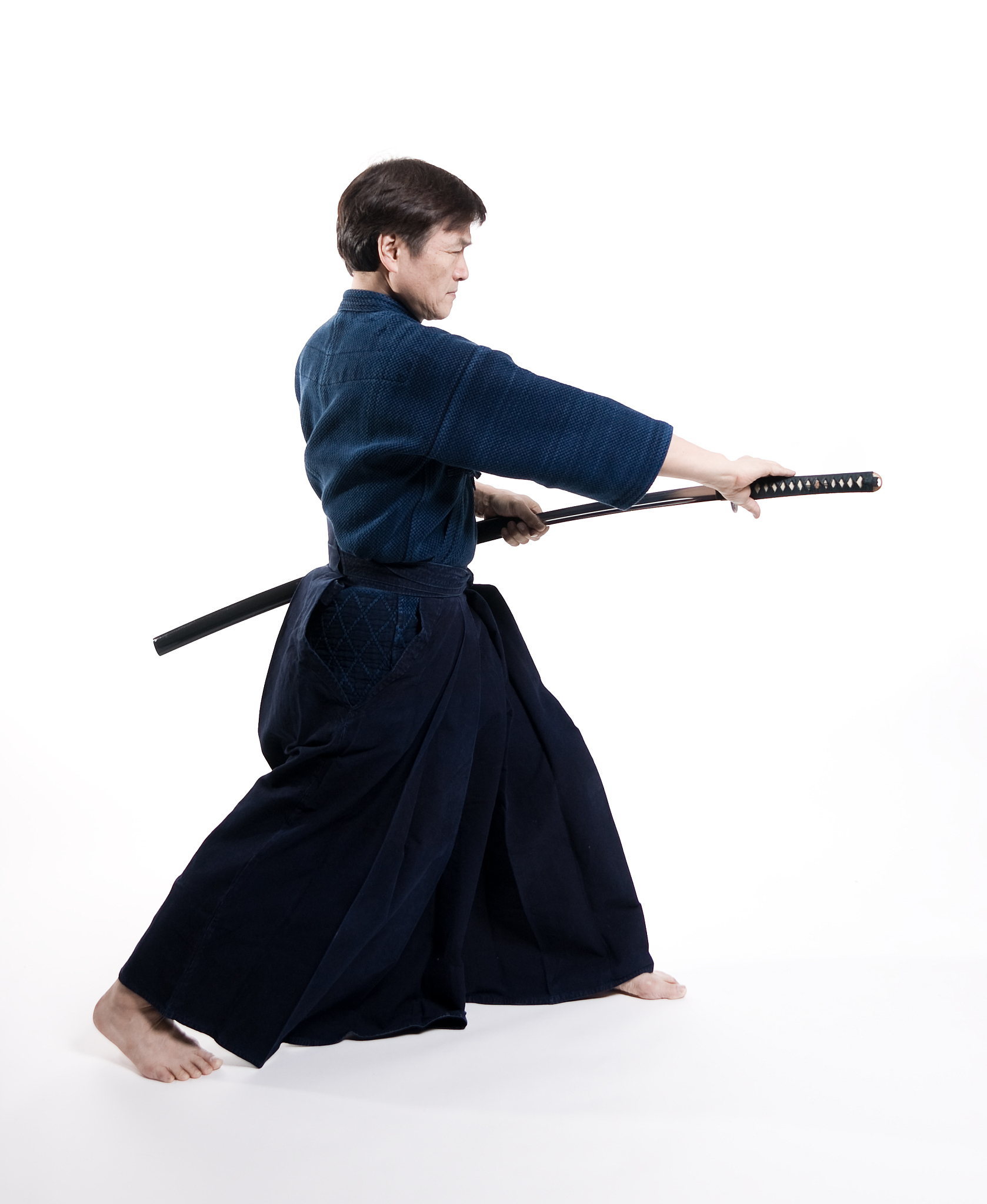 martial arts - laido sensei with sword