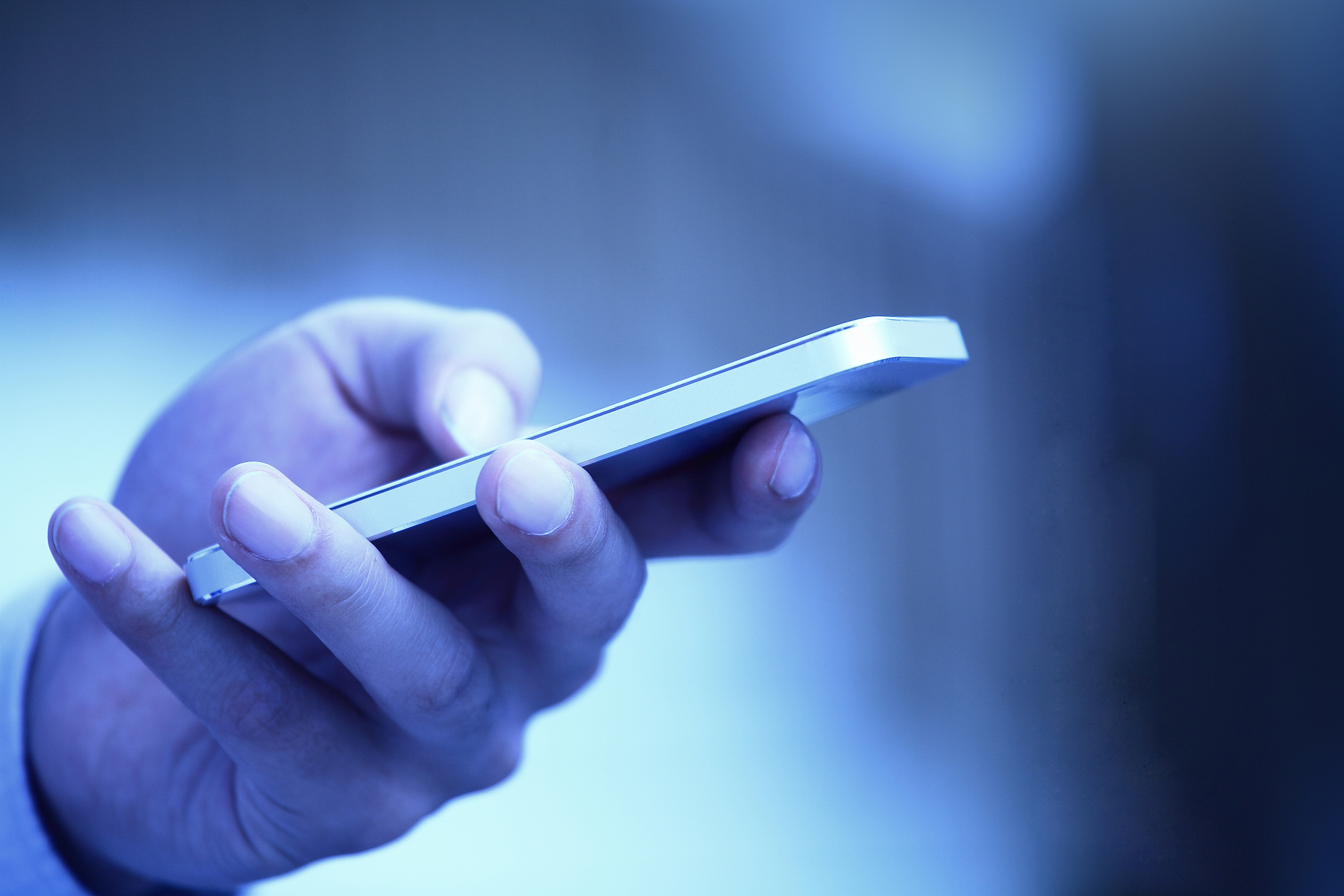 touching phone