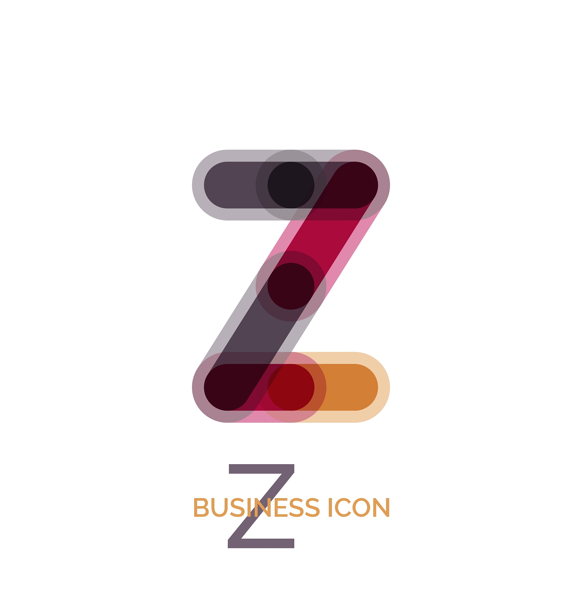 minimal line font design letter z