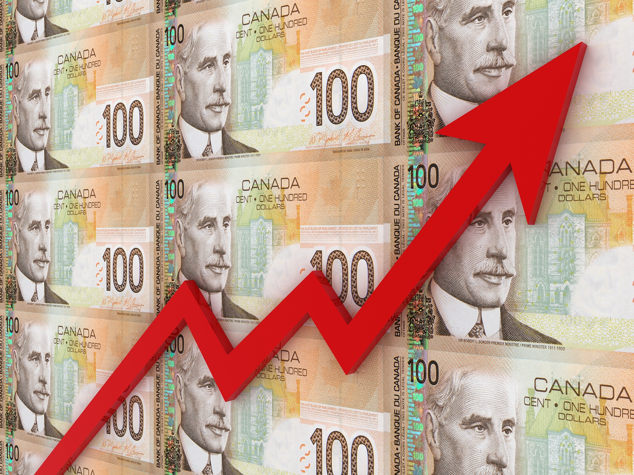 canada money investment stock market growth chart graph