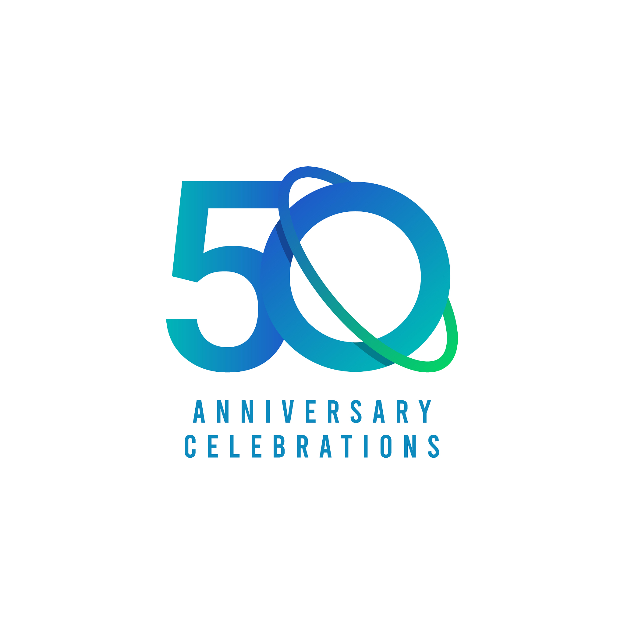 50 years anniversary celebrations template design