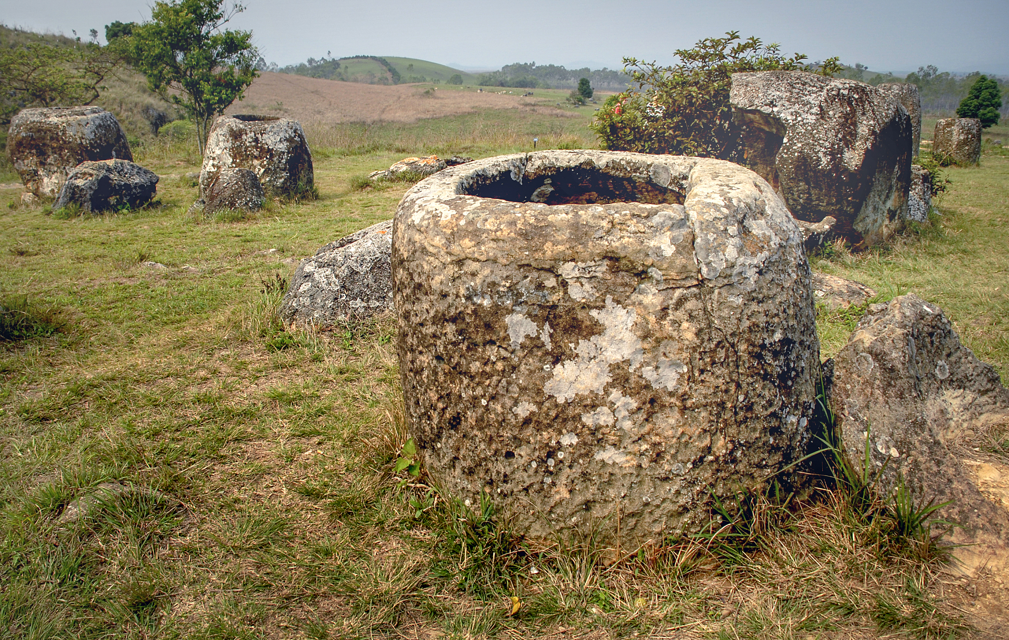 the plains of jars,archaeological site,near phonsovan,laos