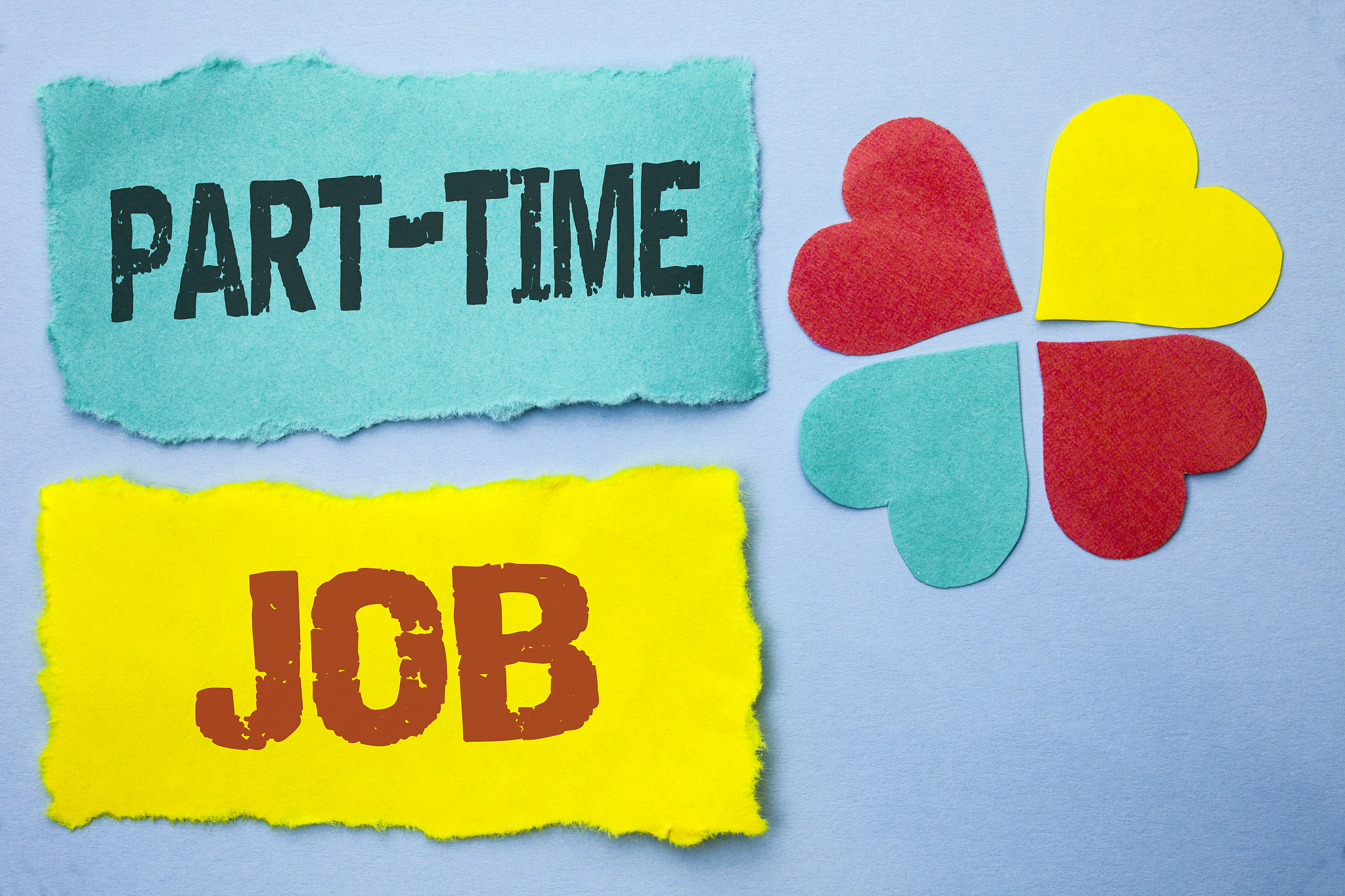 conceptual hand writing showing part time job. business photo sh