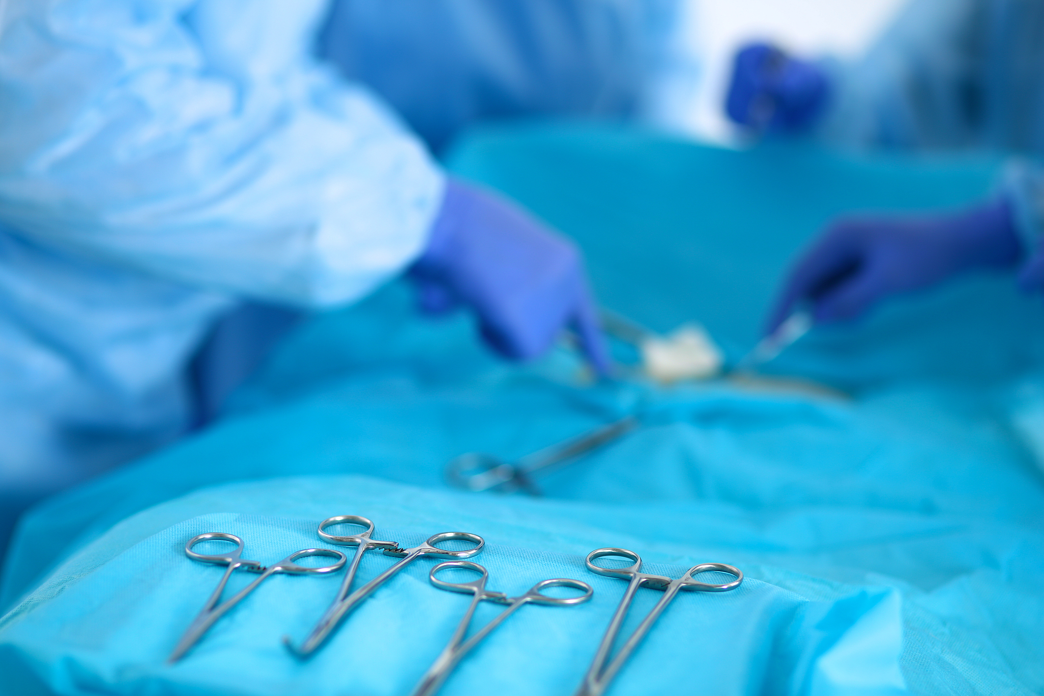young surgery team in the operating room