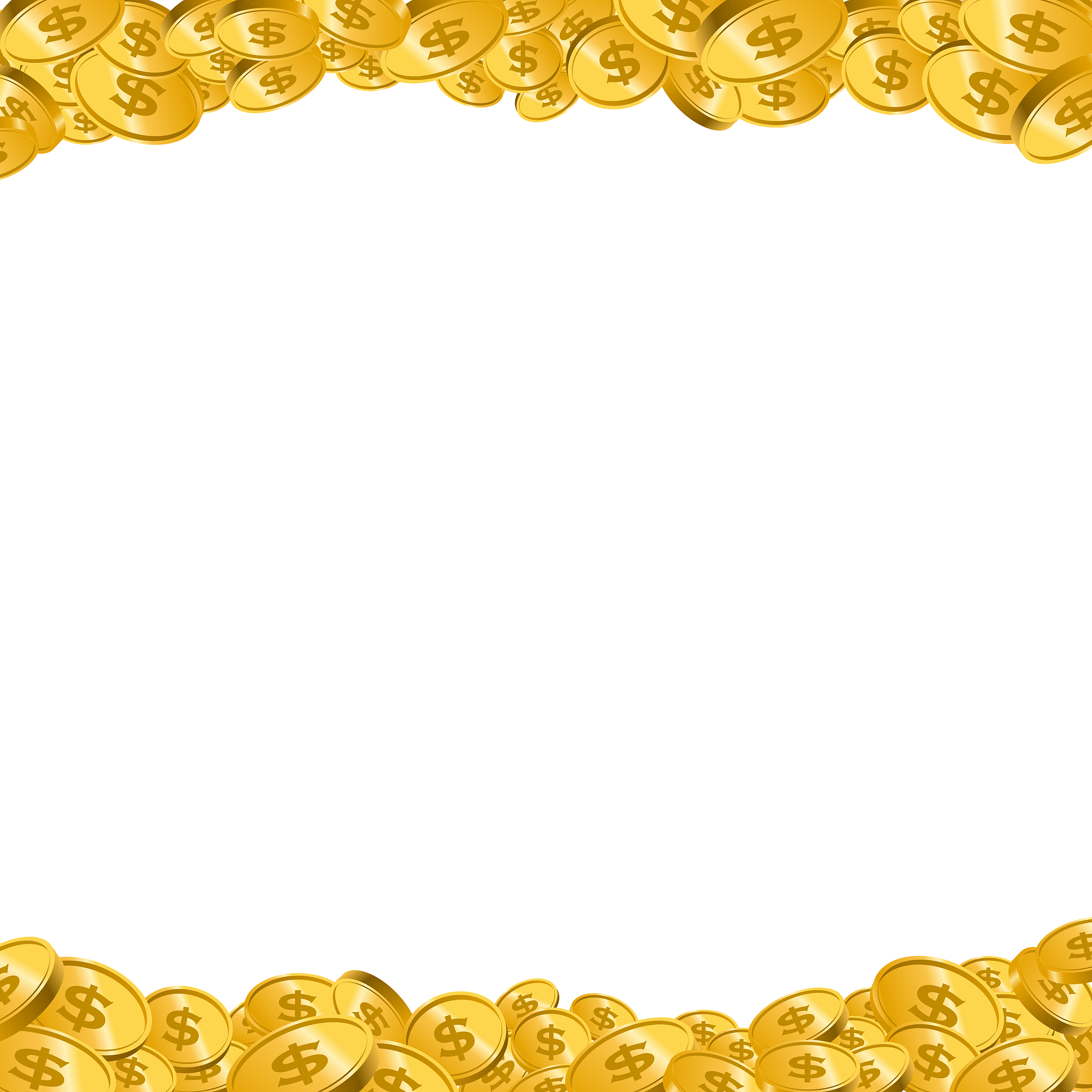 illustrations such as medals and coins, white background, images