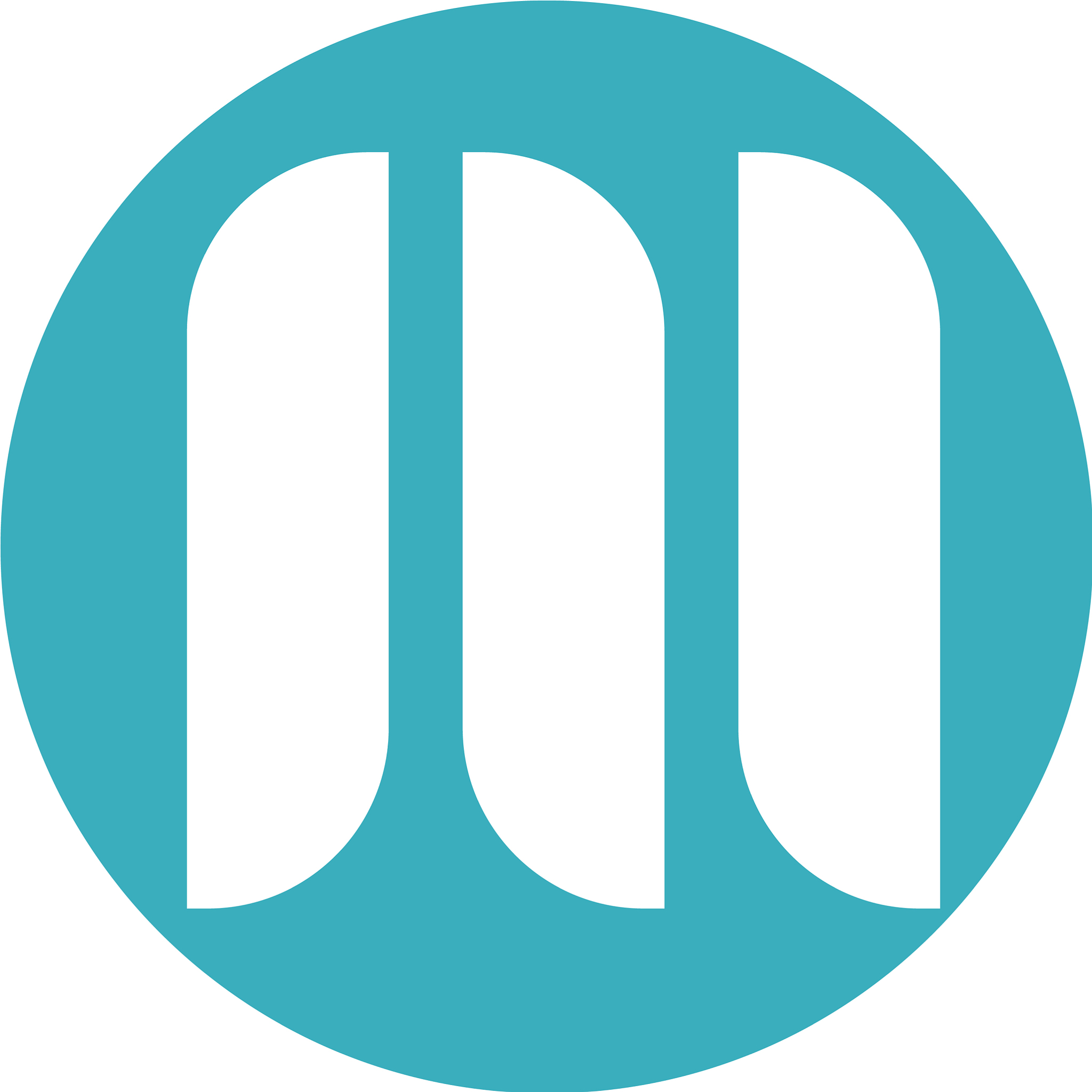 m letter logo template