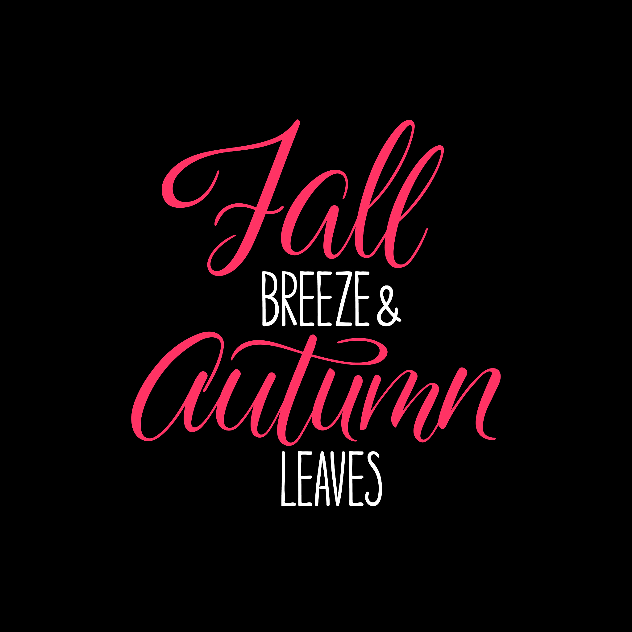 fall breeze and autumn leaves