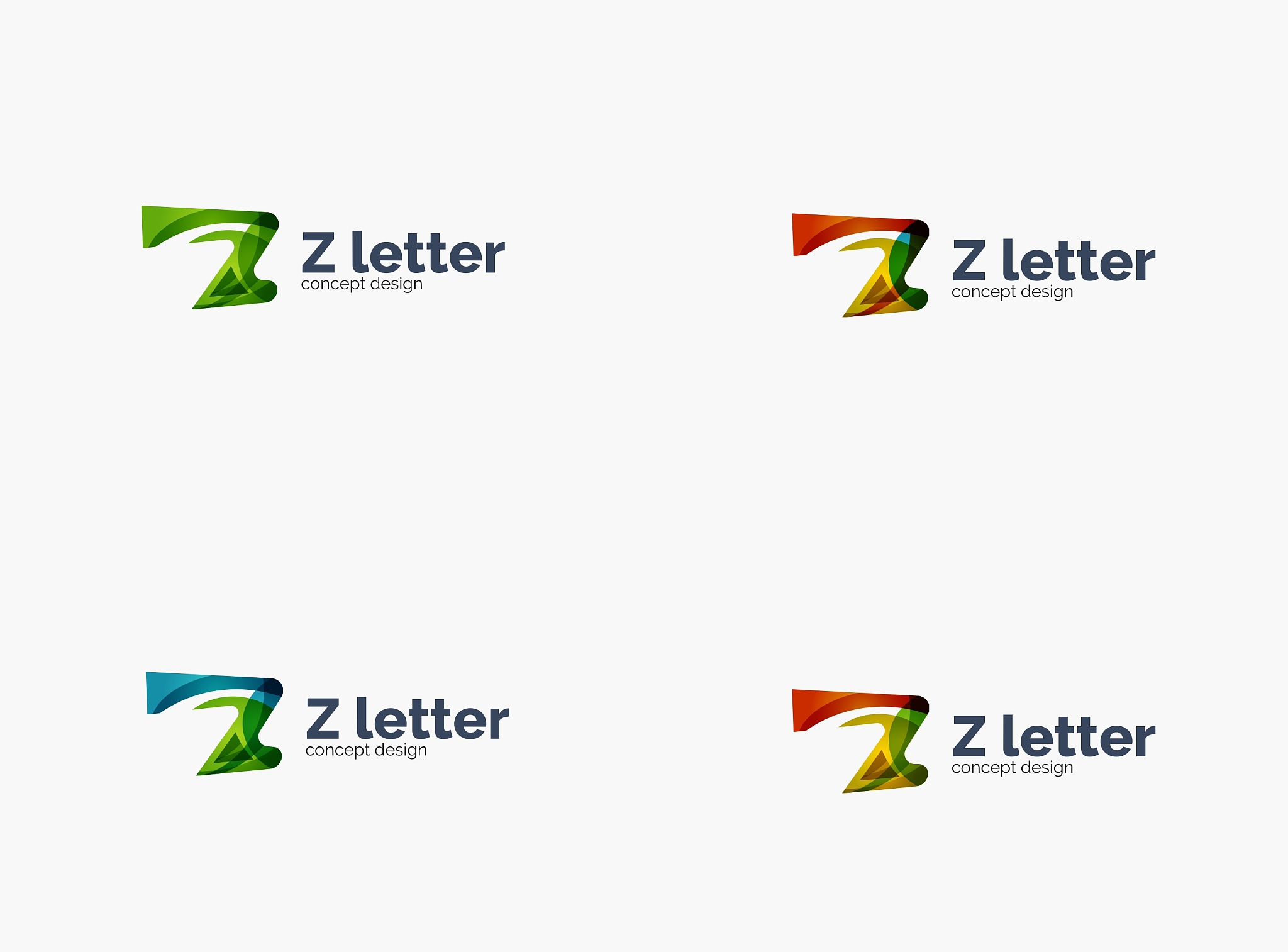 modern company z letter logo