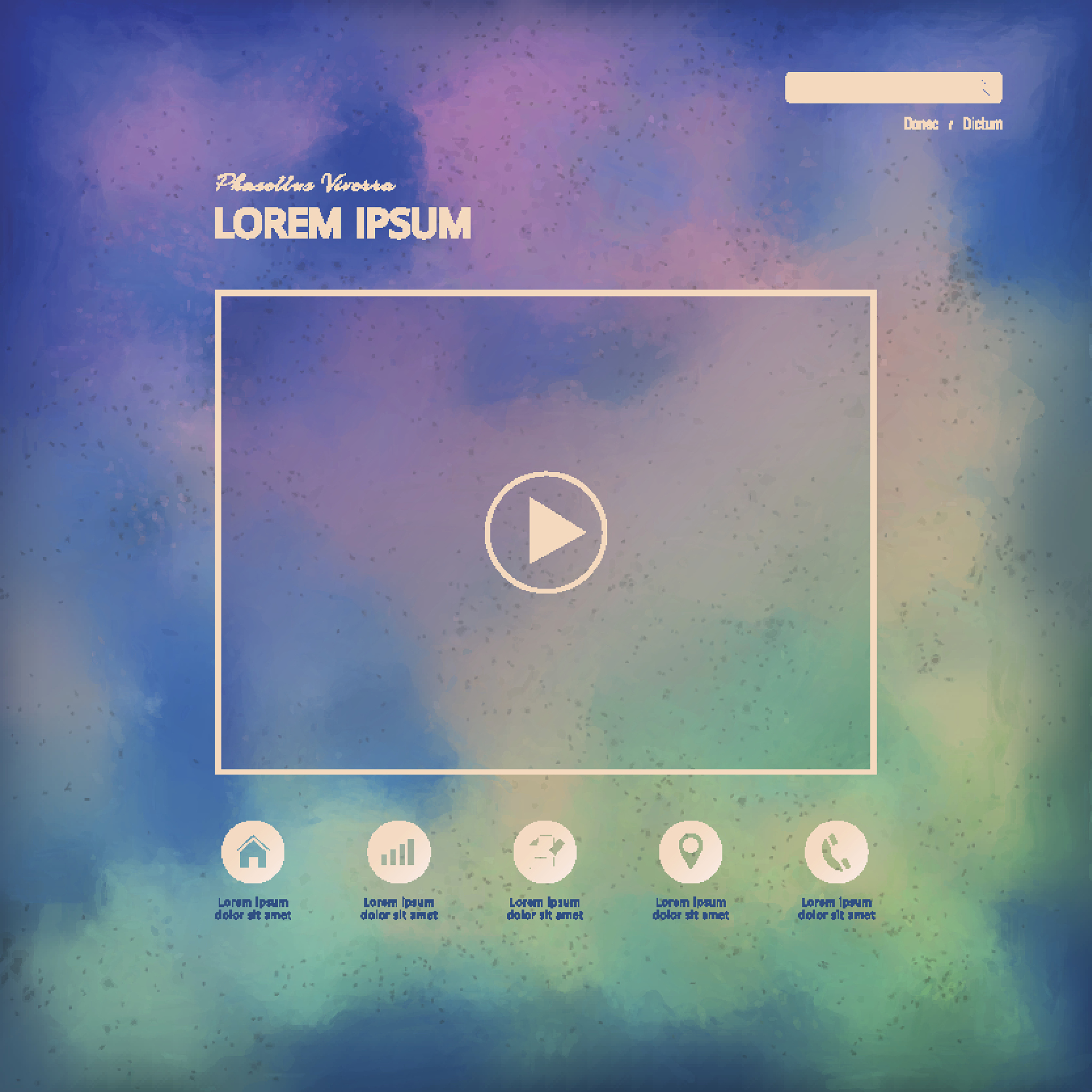 one page website template