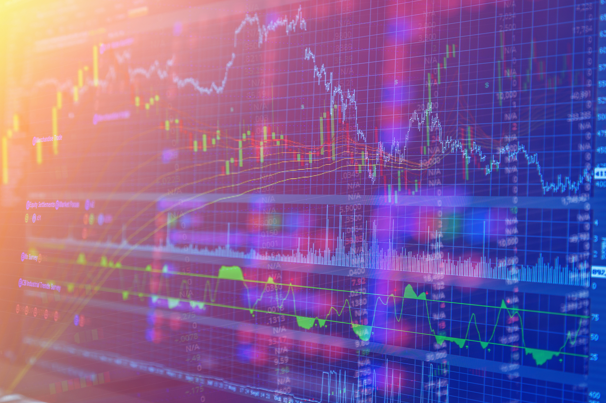 financial stock market concept