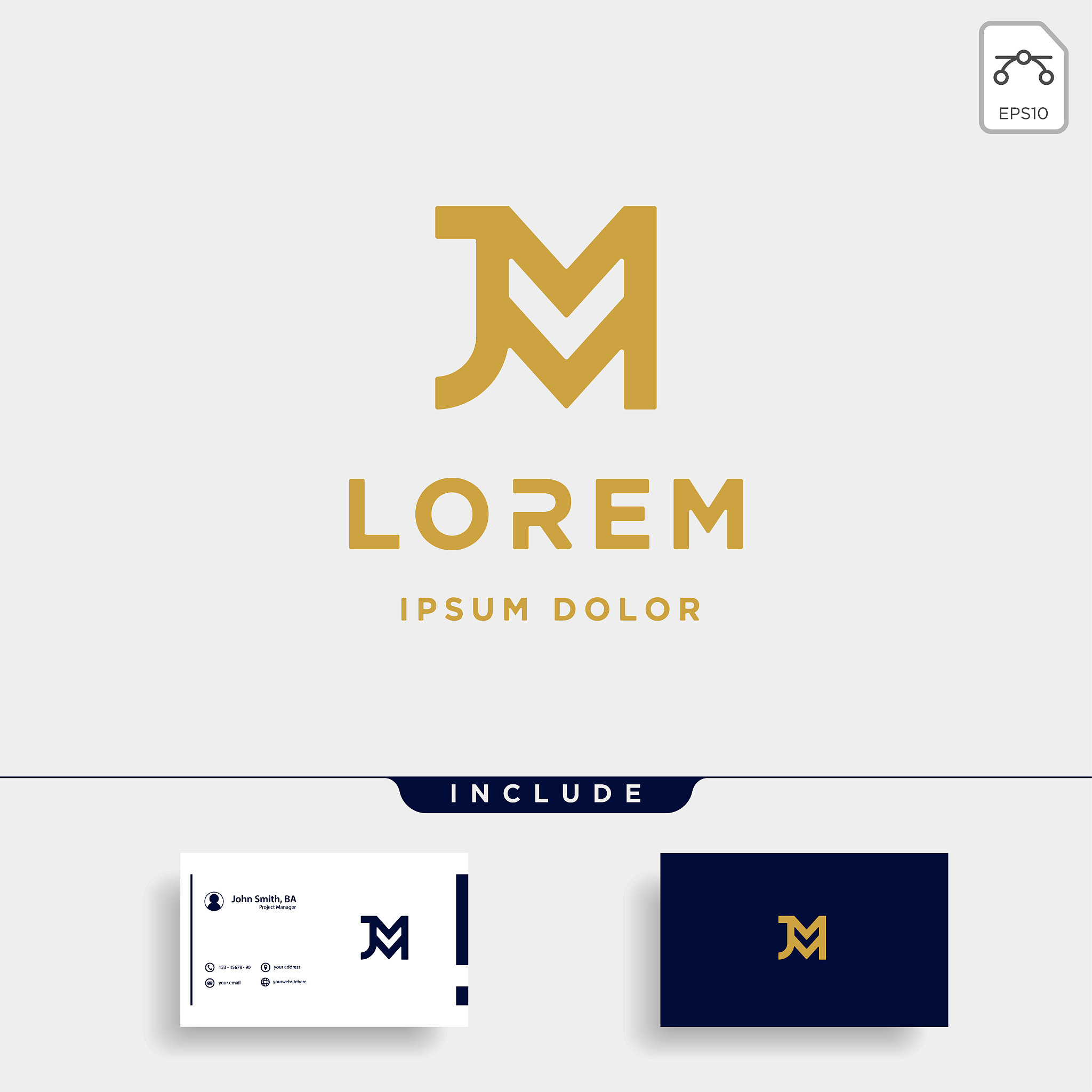 letter jm mj m j monogram icon design minimal