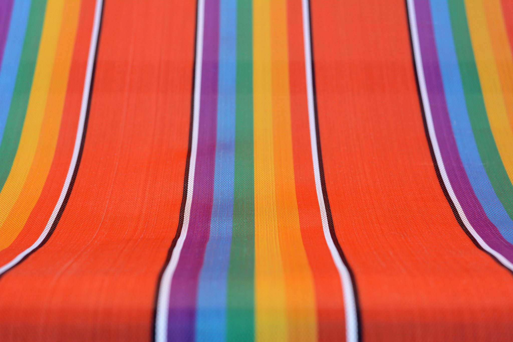 vibrant and colorful fabric texture from beach chair