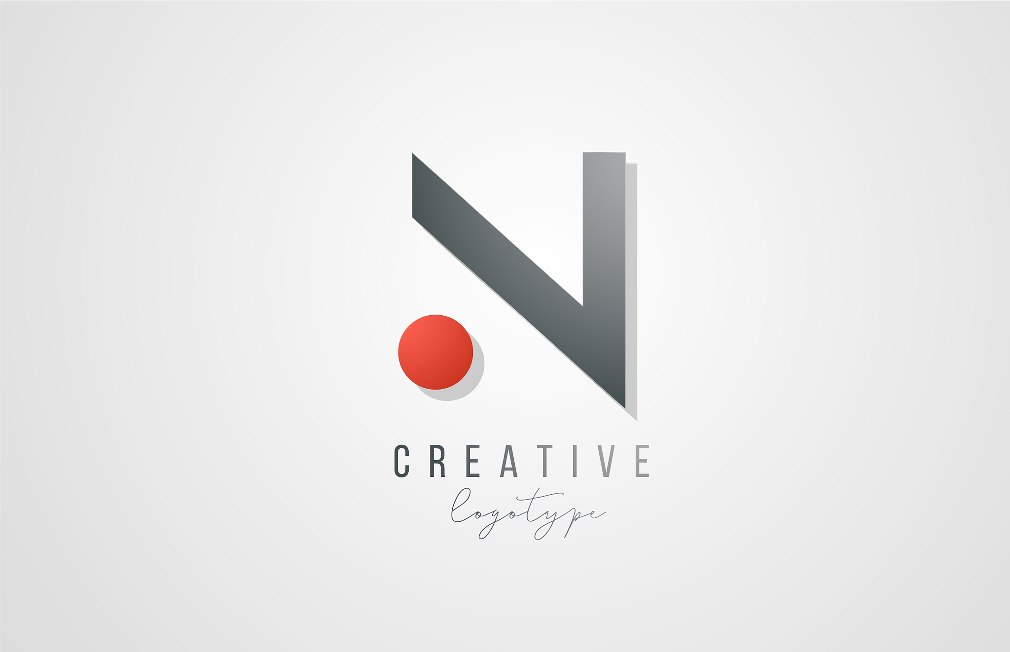 letter n logo alphabet icon design template