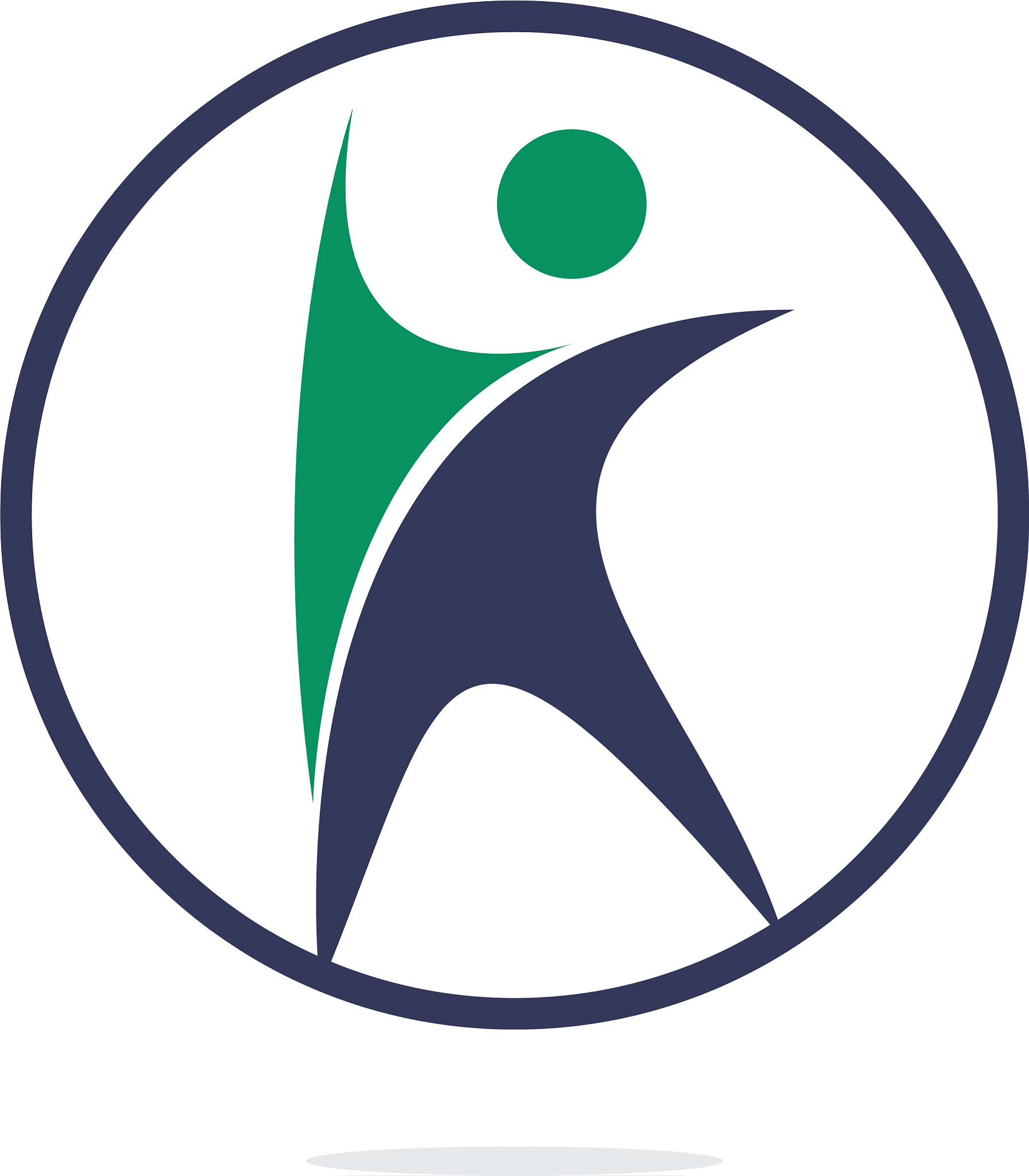 human character health logo design