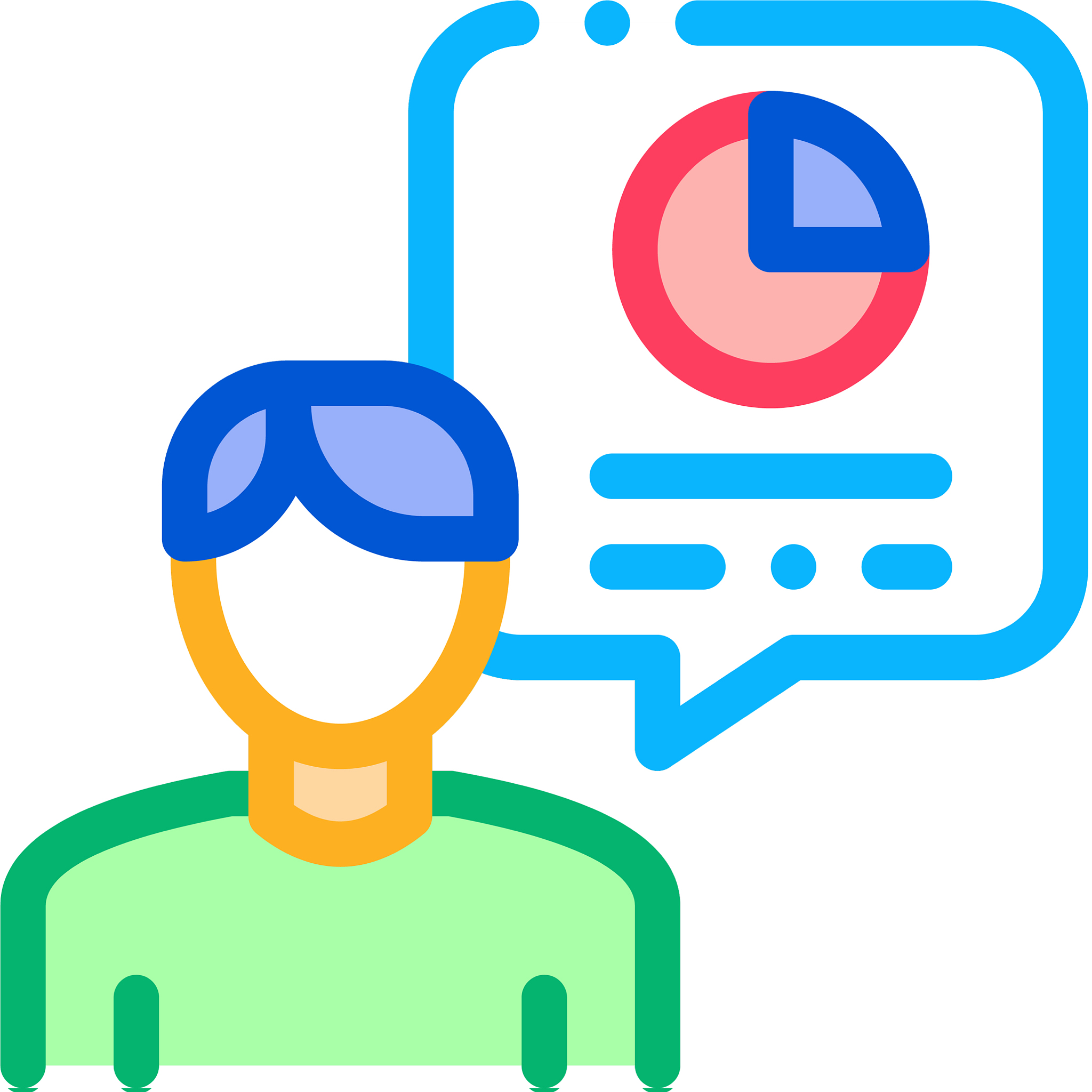 human talk about statistics icon thin line