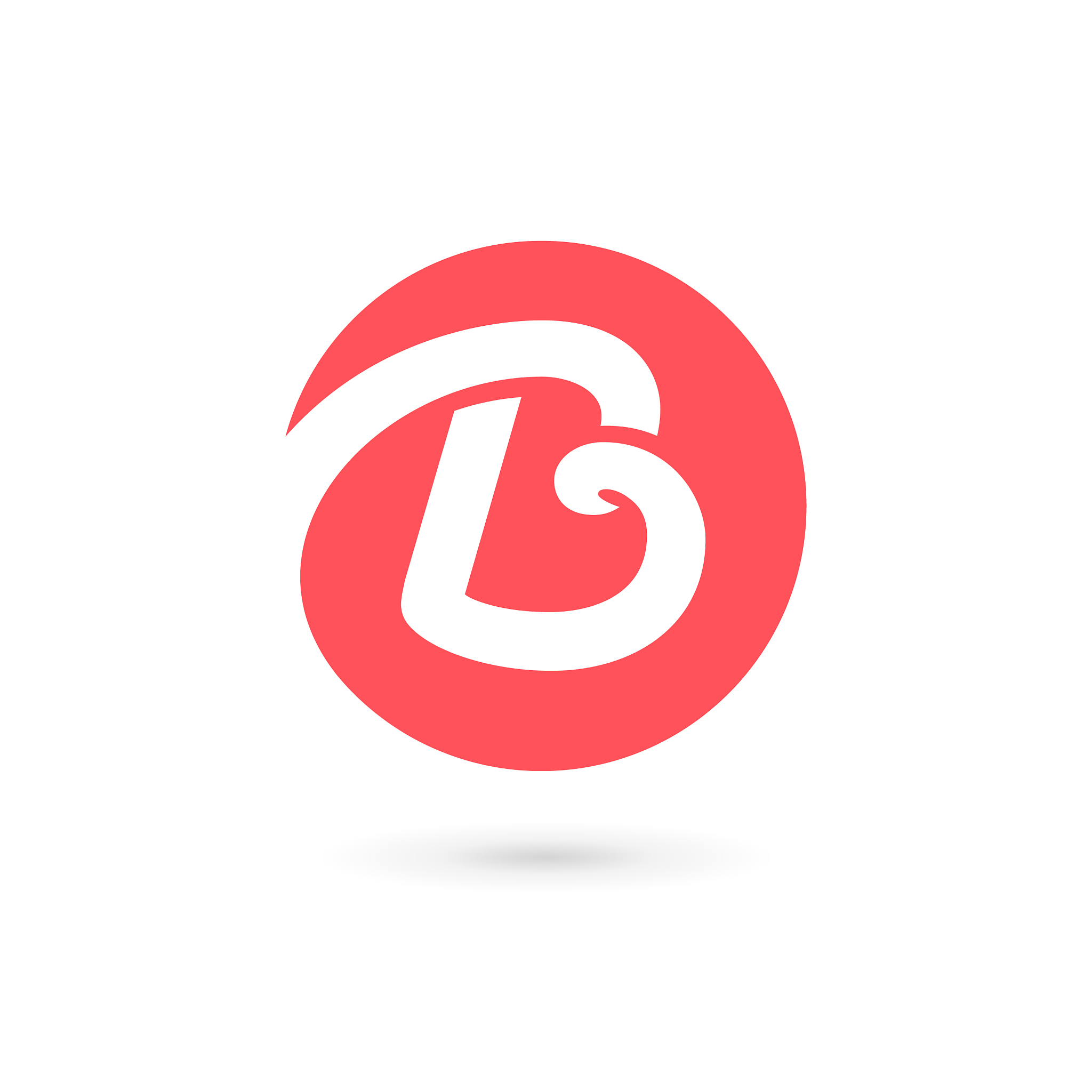 letter b logo icon design template elements